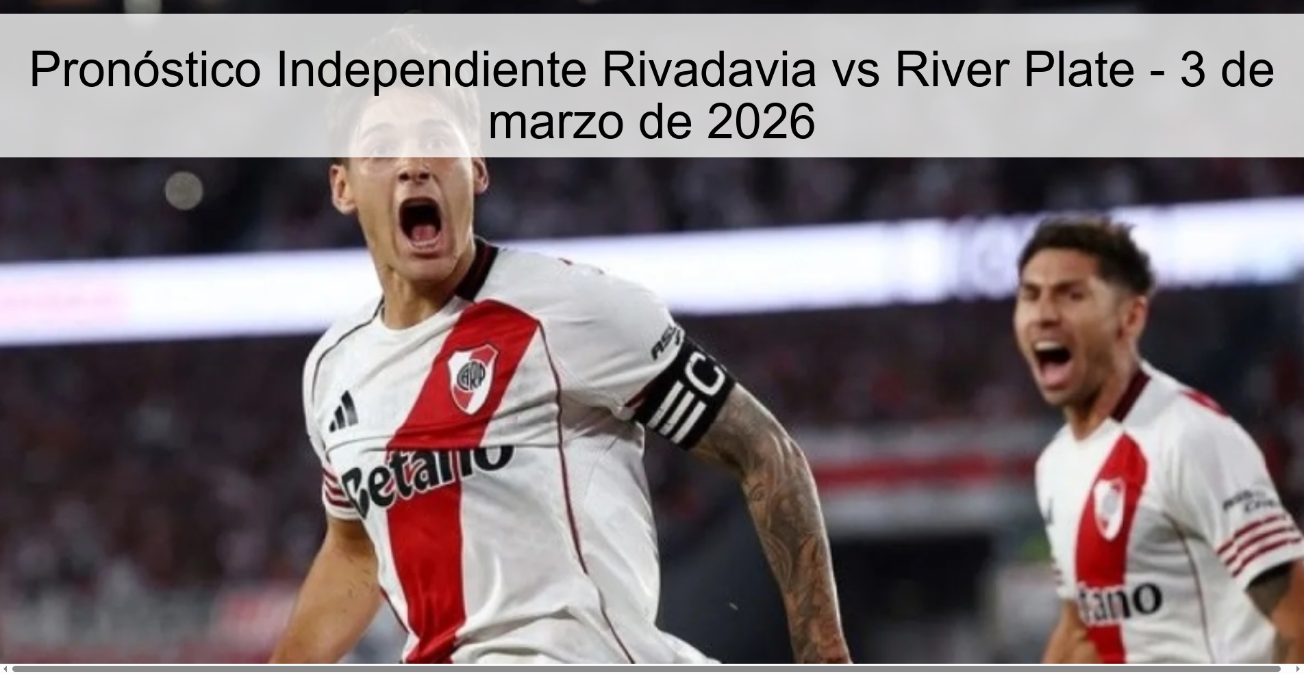 Independiente Rivadavia vs River Plate Prediction - March 3, 2026