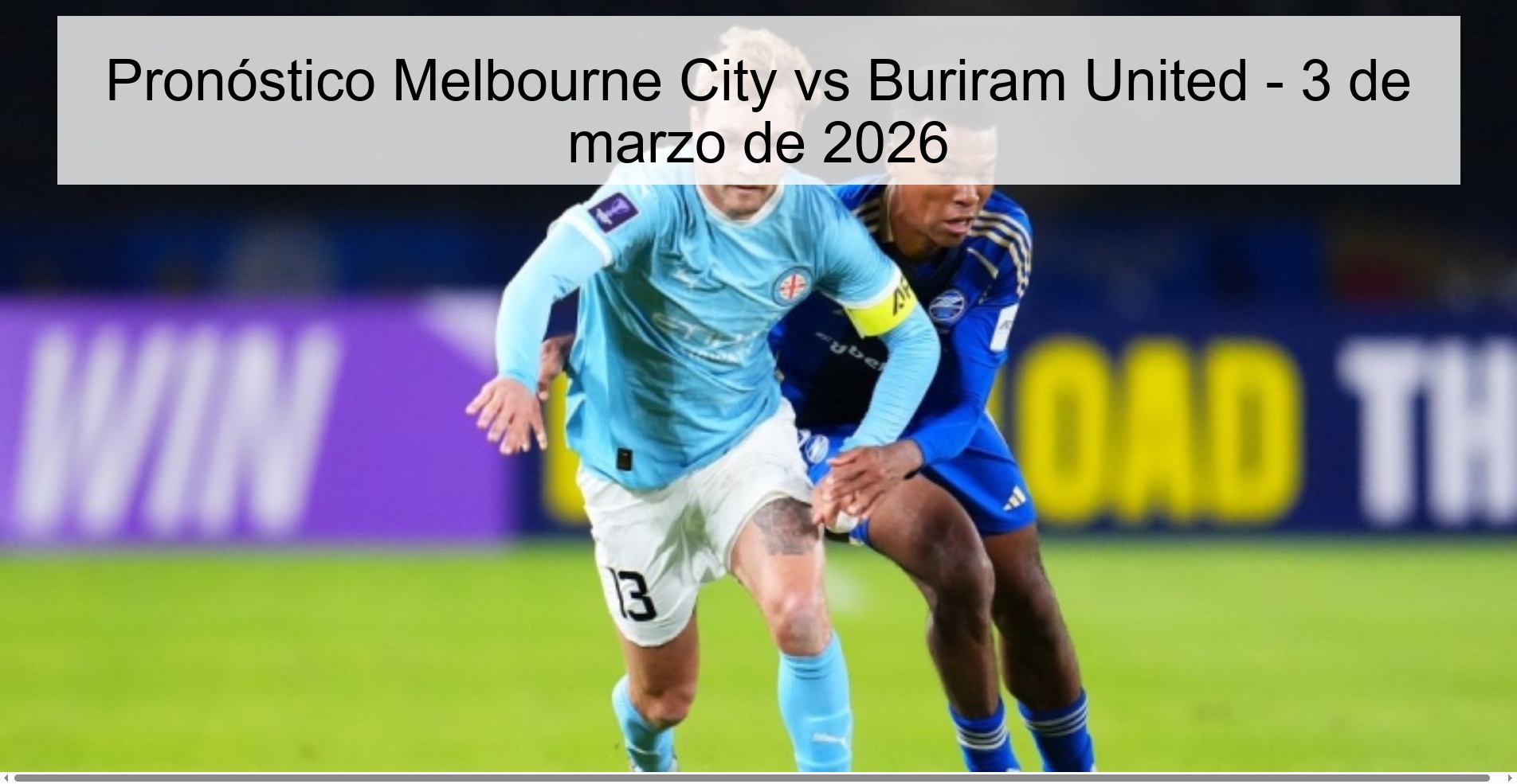 Melbourne City vs Buriram United Prediction – March 3, 2026
