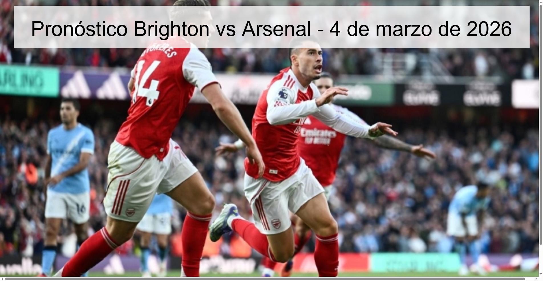Brighton vs Arsenal Prediction – March 4, 2026