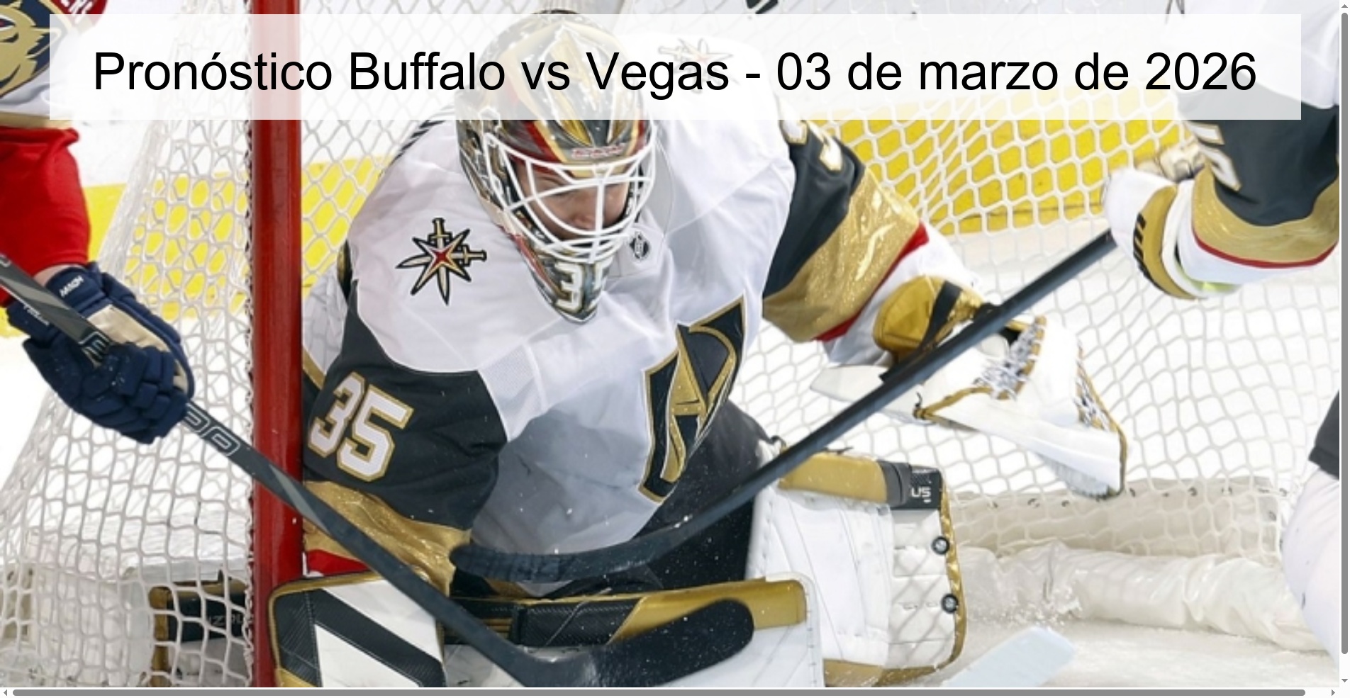 Pronóstico Buffalo vs Vegas - 03 de marzo de 2026