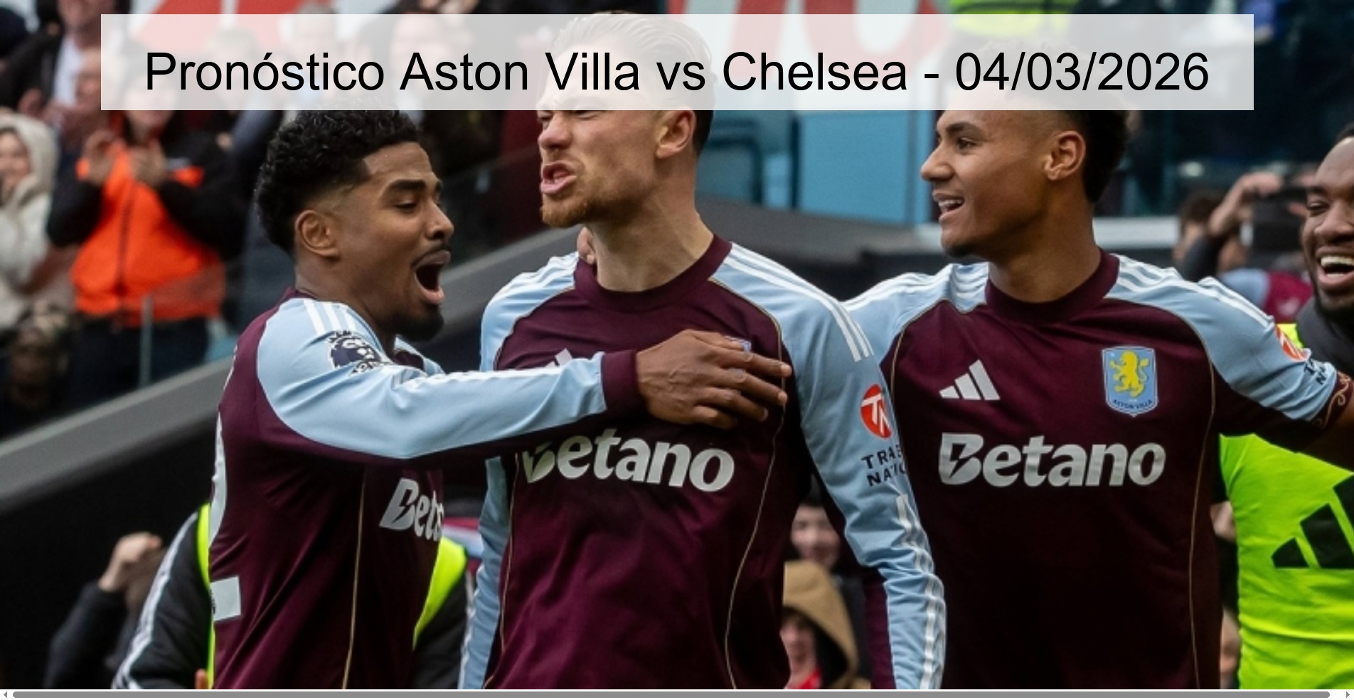 Aston Villa vs Chelsea Prediction - 03/04/2026