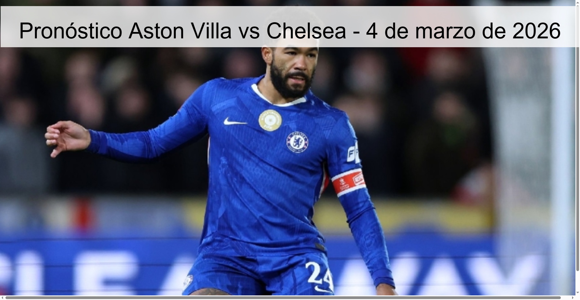 Pronóstico Aston Villa vs Chelsea - 4 de marzo de 2026