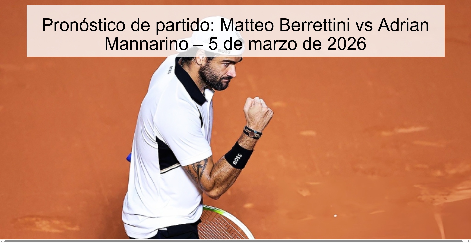 Match prediction: Matteo Berrettini vs Adrian Mannarino – March 5, 2026