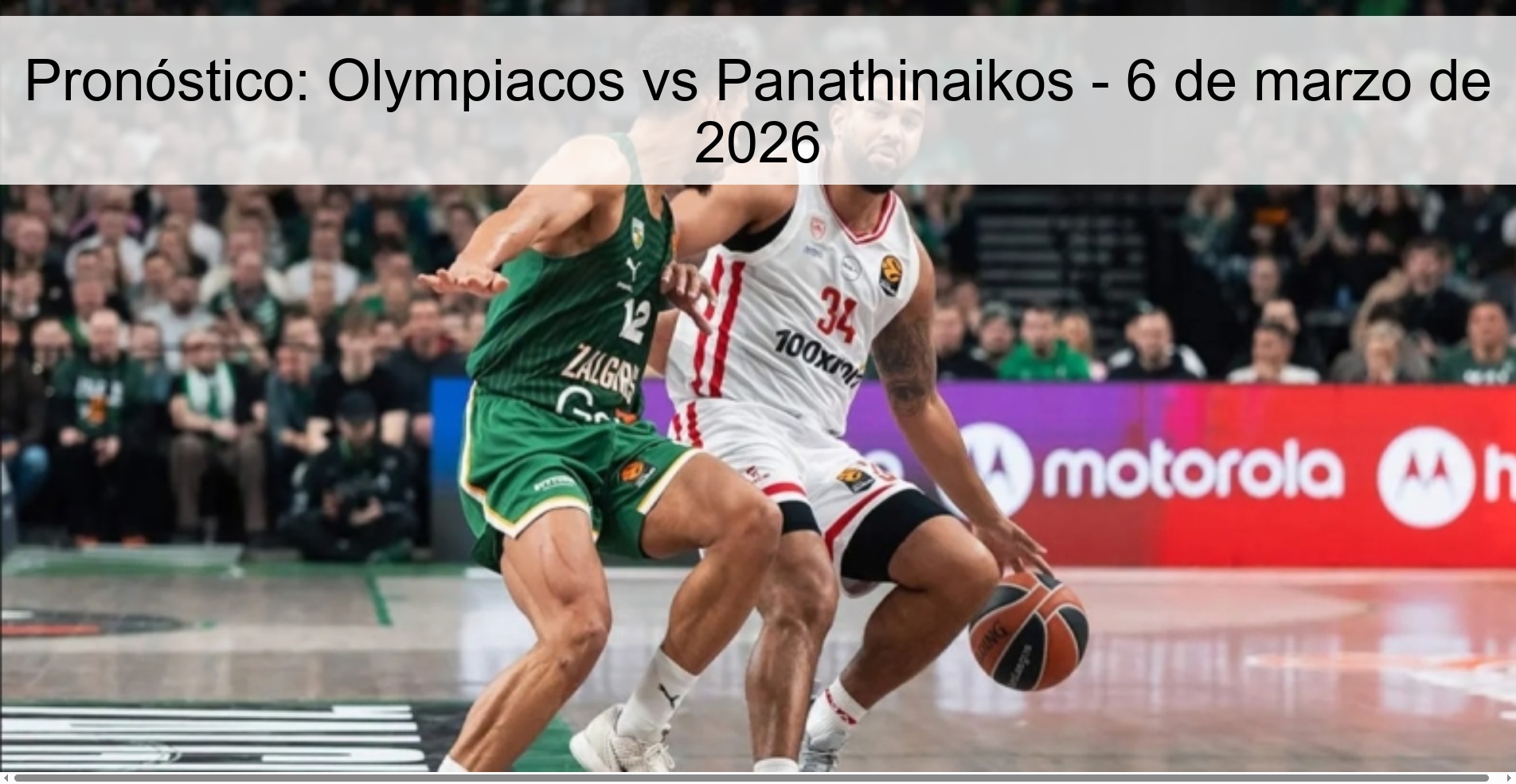 Prediction: Olympiacos vs Panathinaikos – March 6, 2026