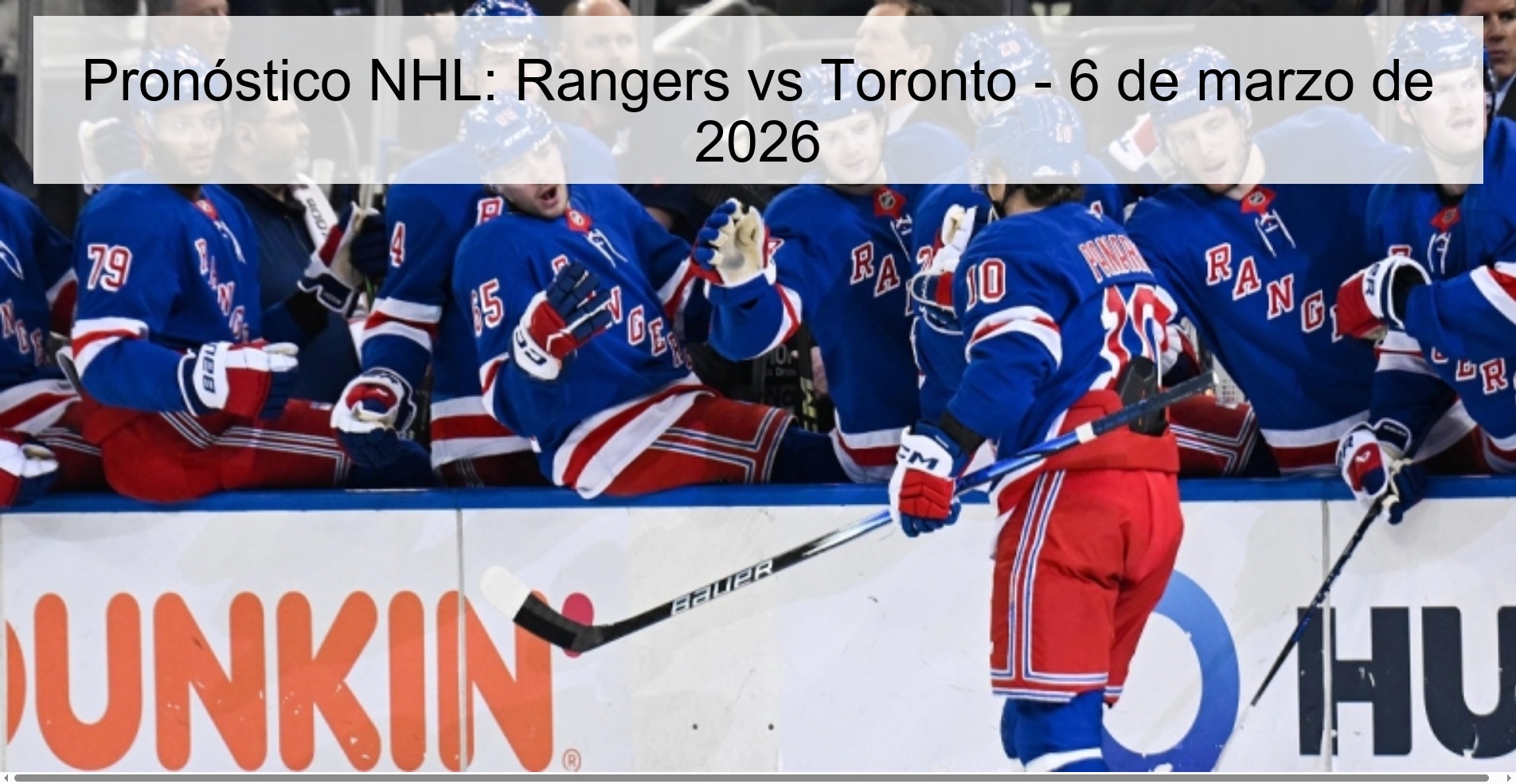 NHL Prediction: Rangers vs Toronto - March 6, 2026