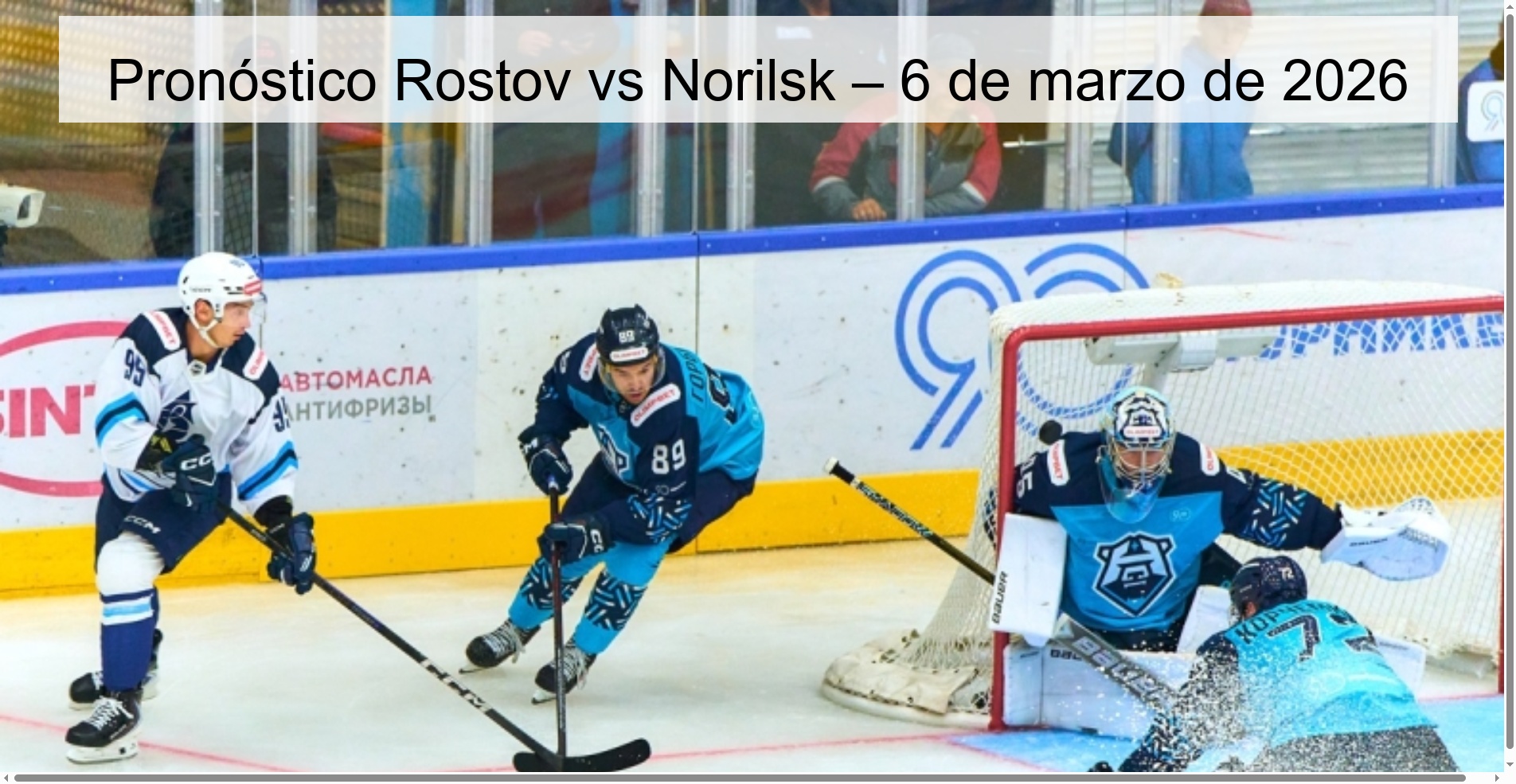Rostov vs Norilsk Prediction – March 6, 2026