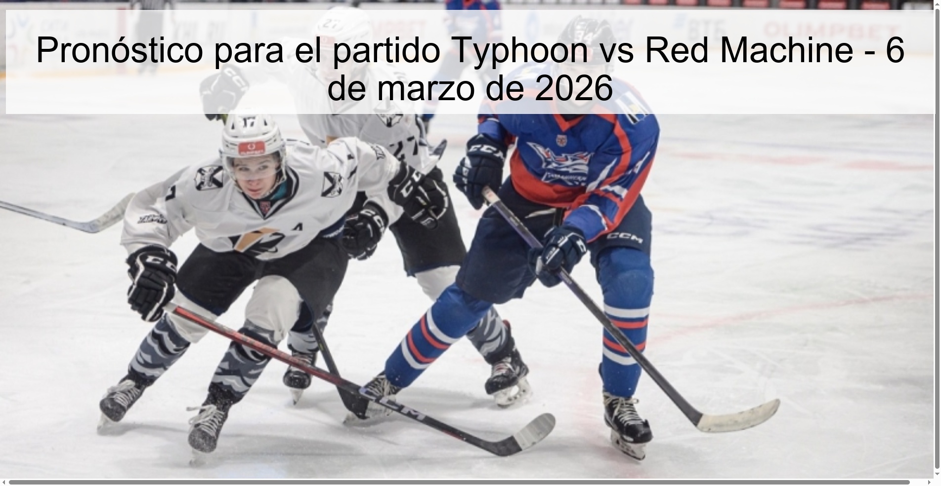 Pronóstico para el partido Typhoon vs Red Machine - 6 de marzo de 2026
