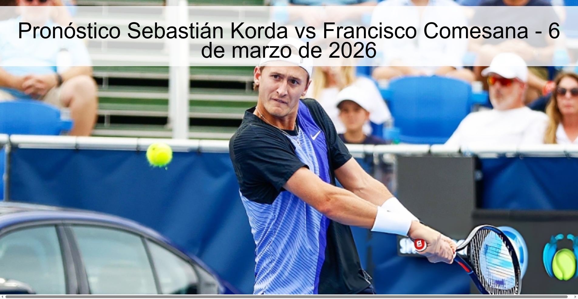 Sebastián Korda vs Francisco Comesana Prediction - March 6, 2026