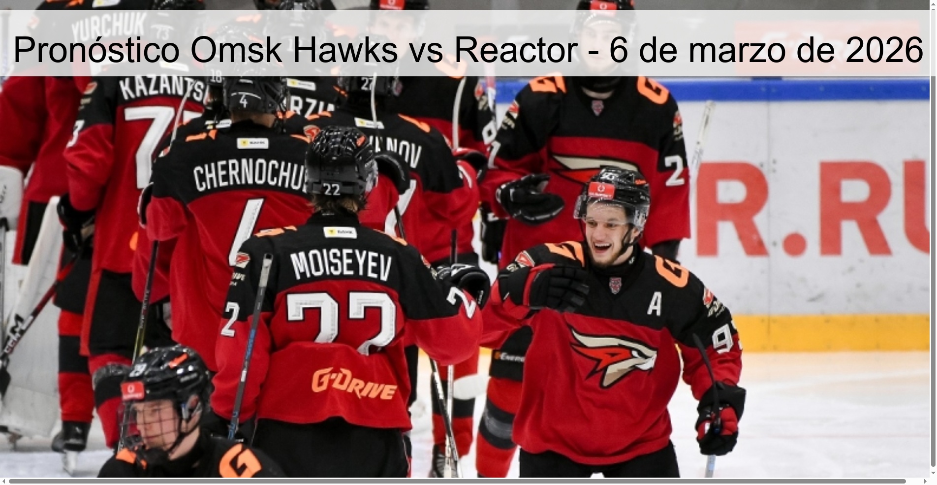 Omsk Hawks vs Reactor Prediction – March 6, 2026