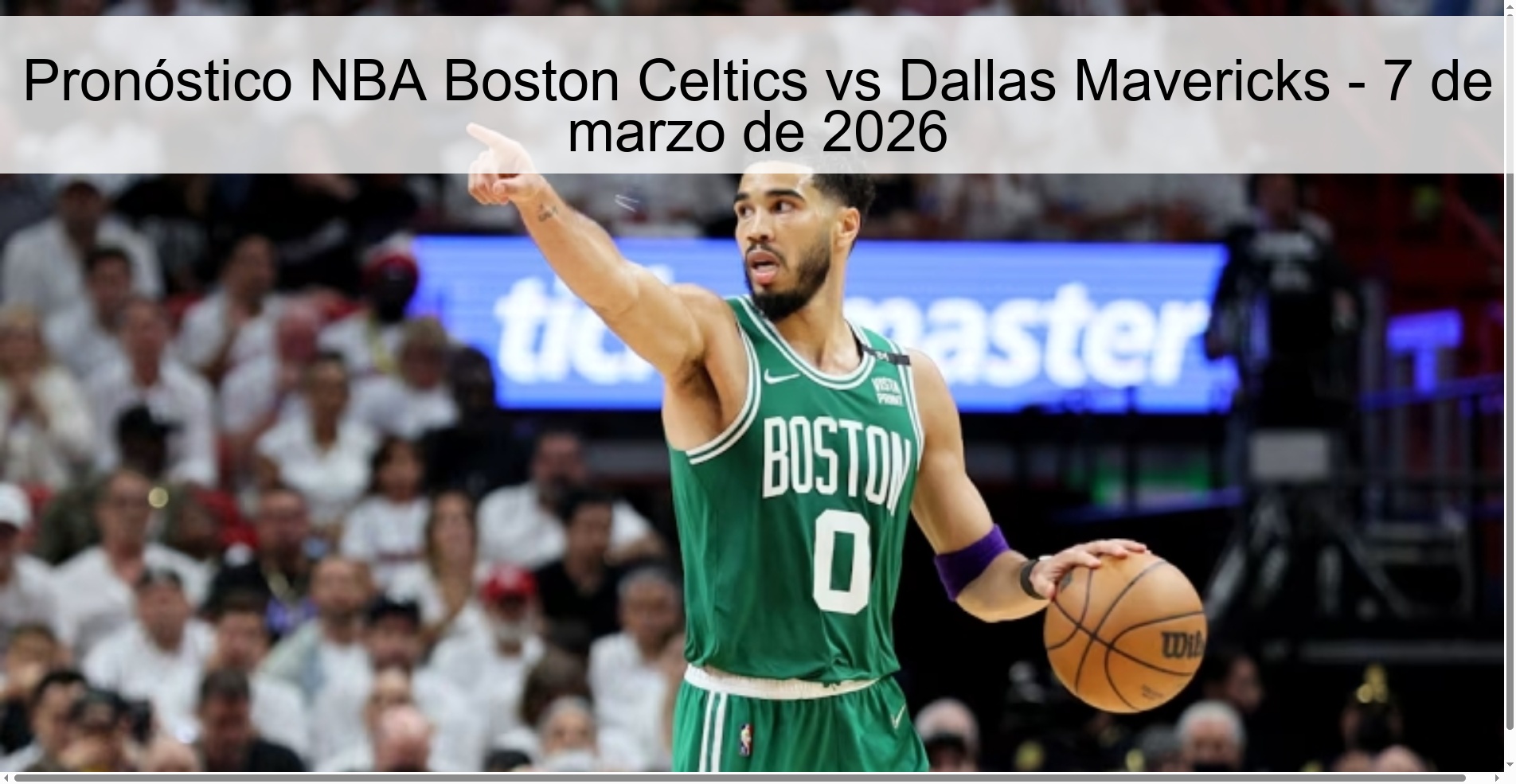 NBA Boston Celtics vs Dallas Mavericks Prediction - March 7, 2026