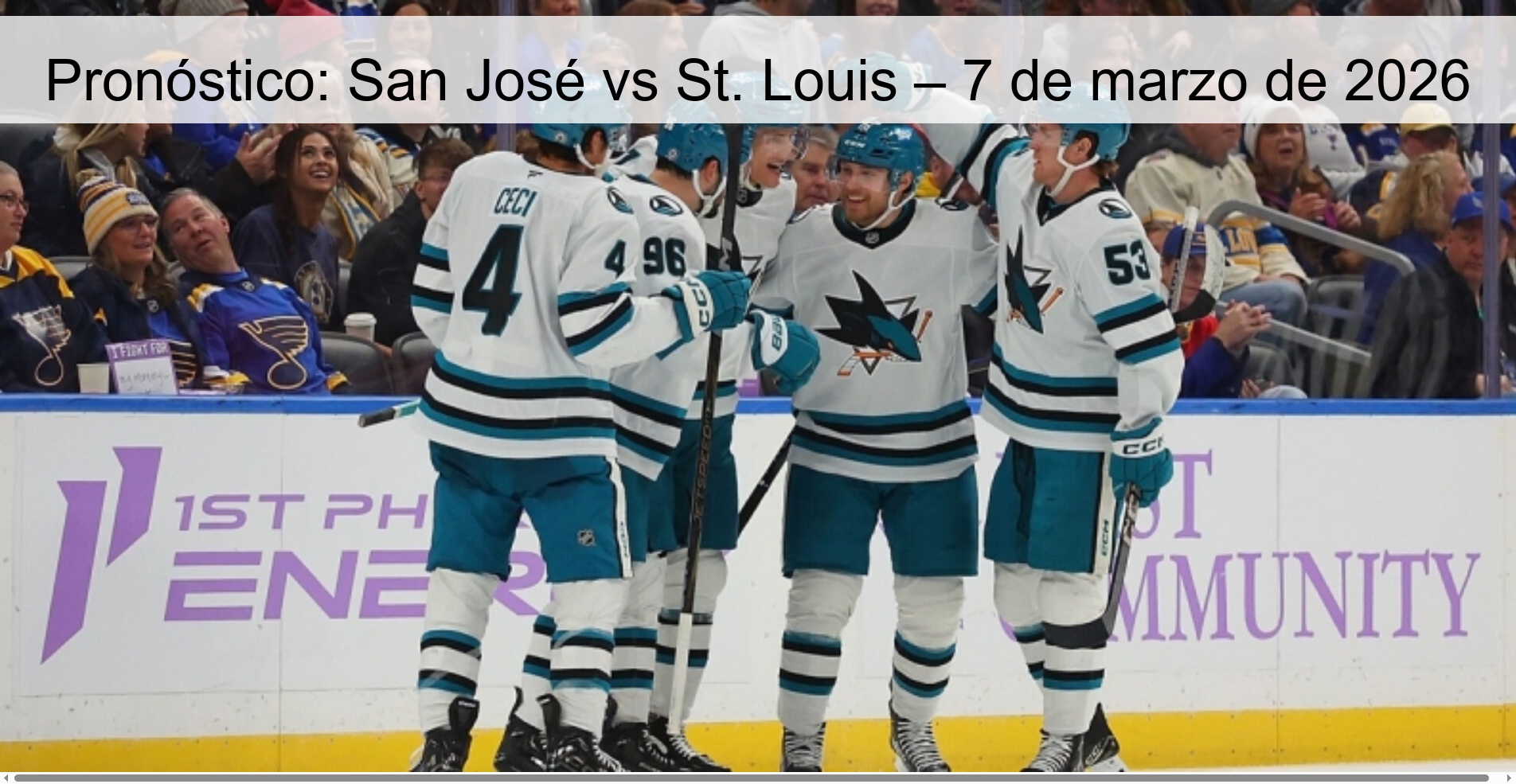 Prediction: San José vs St. Louis – March 7, 2026