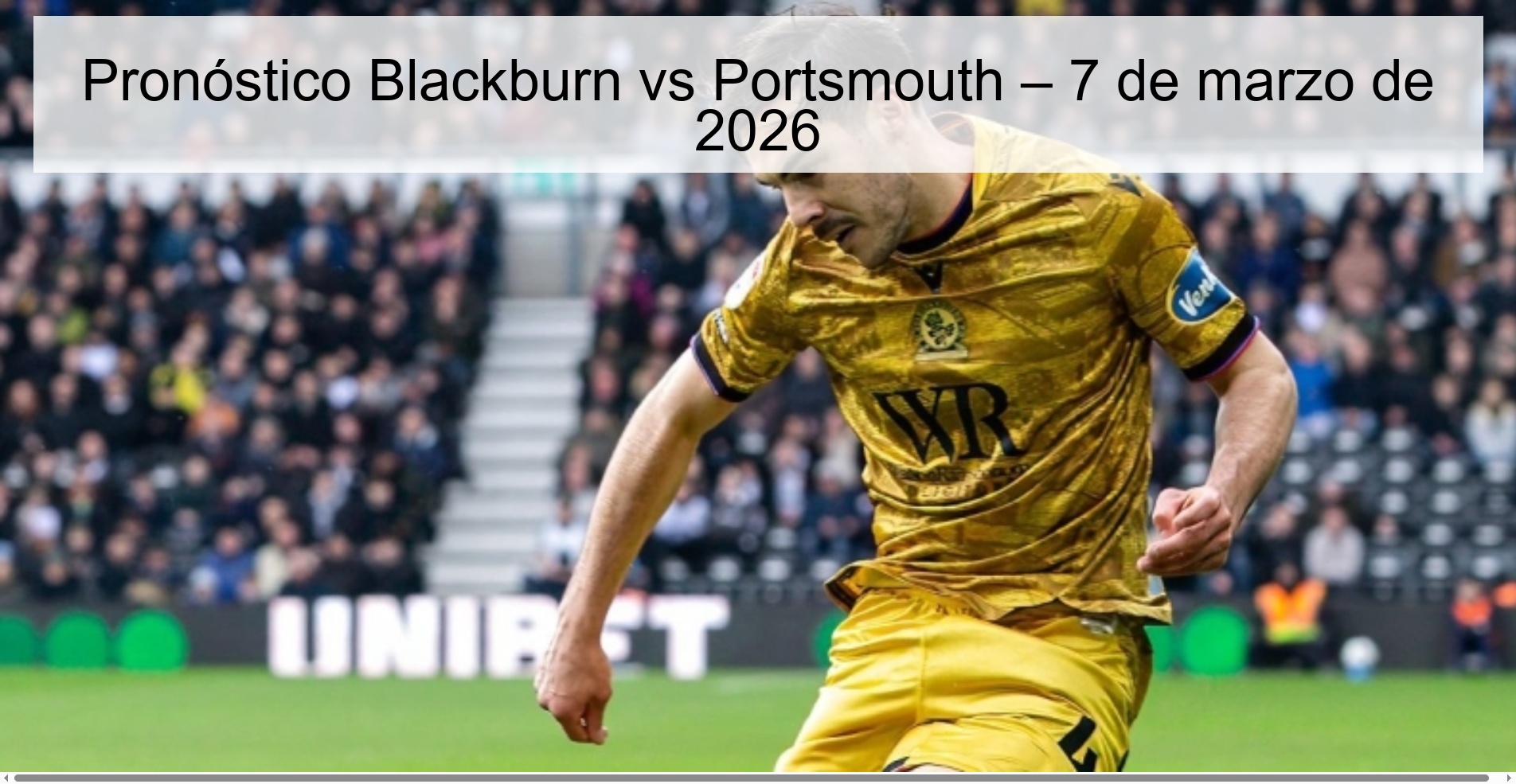 Blackburn vs Portsmouth Prediction – March 7, 2026