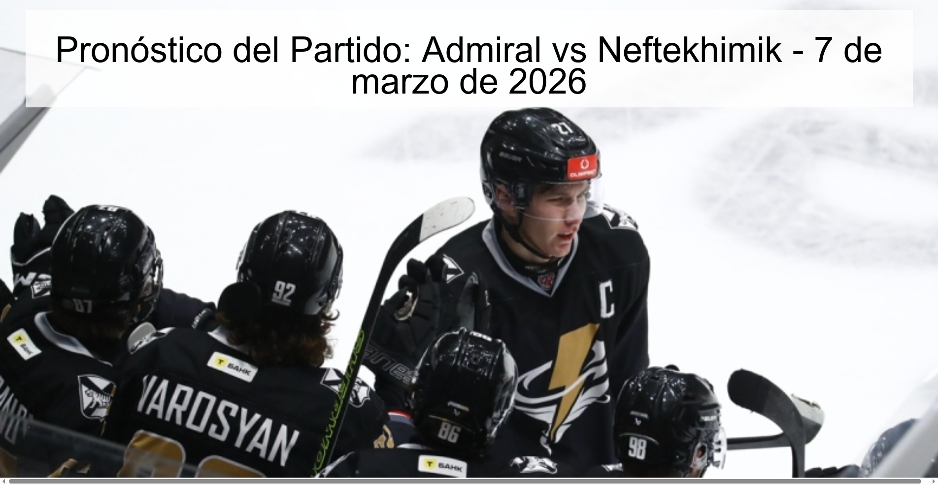 Match Prediction: Admiral vs Neftekhimik - March 7, 2026