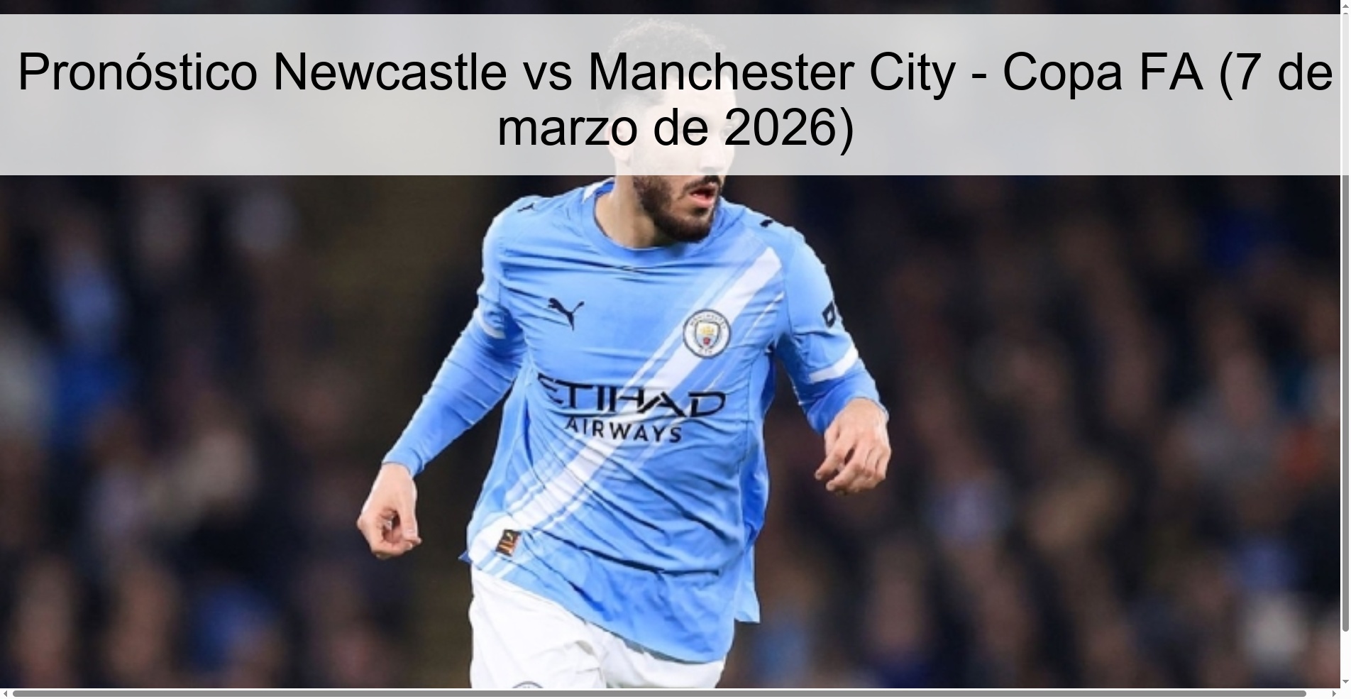 Newcastle vs Manchester City Prediction – FA Cup (March 7, 2026)