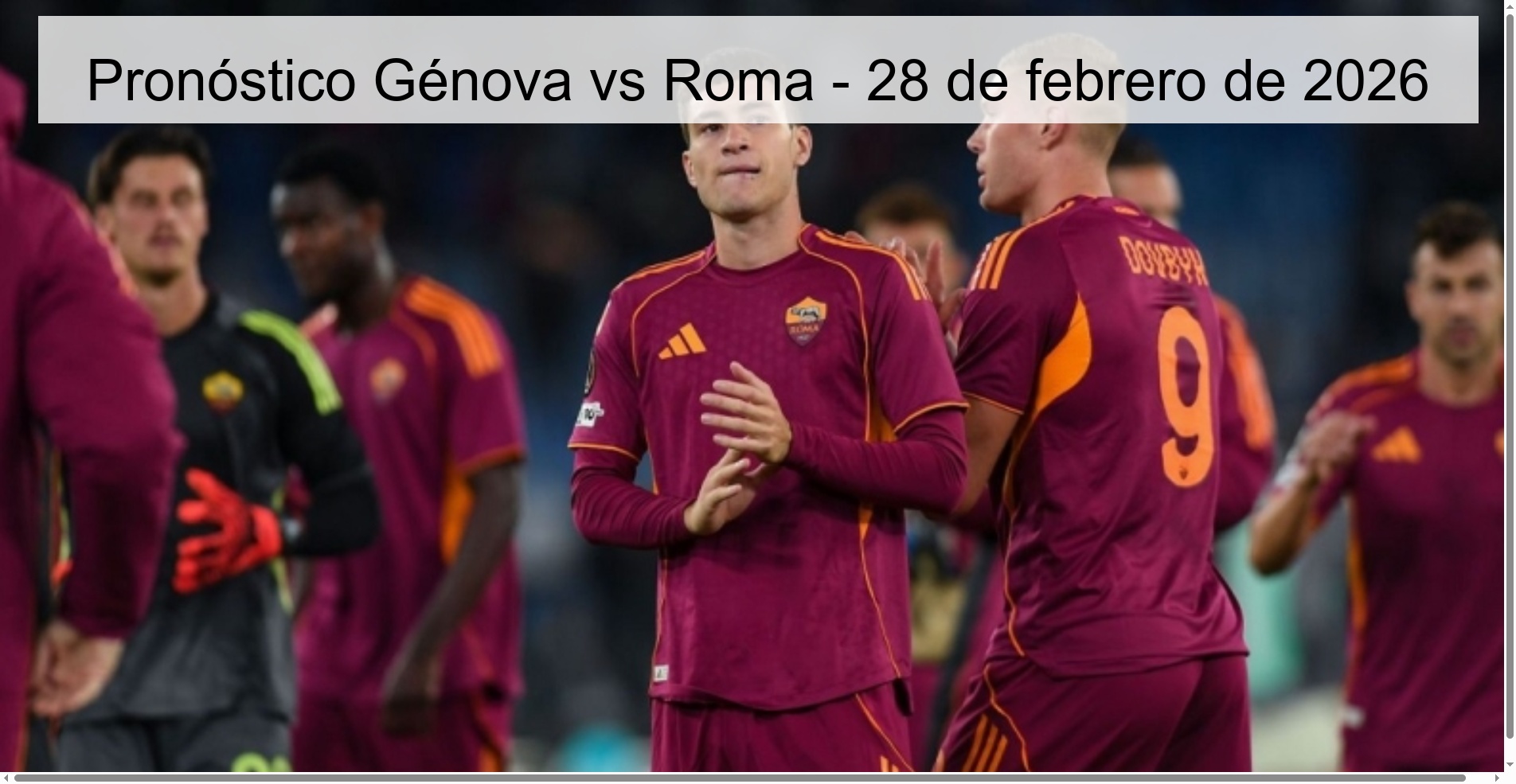 Genoa vs Rome Prediction – February 28, 2026