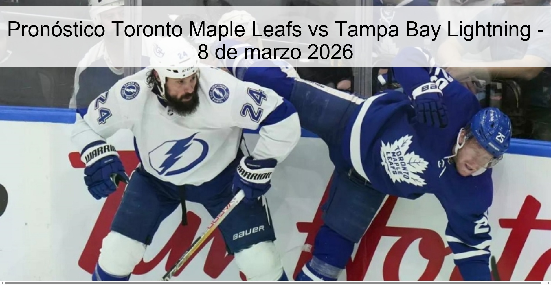 Toronto Maple Leafs vs Tampa Bay Lightning Prediction - March 8, 2026