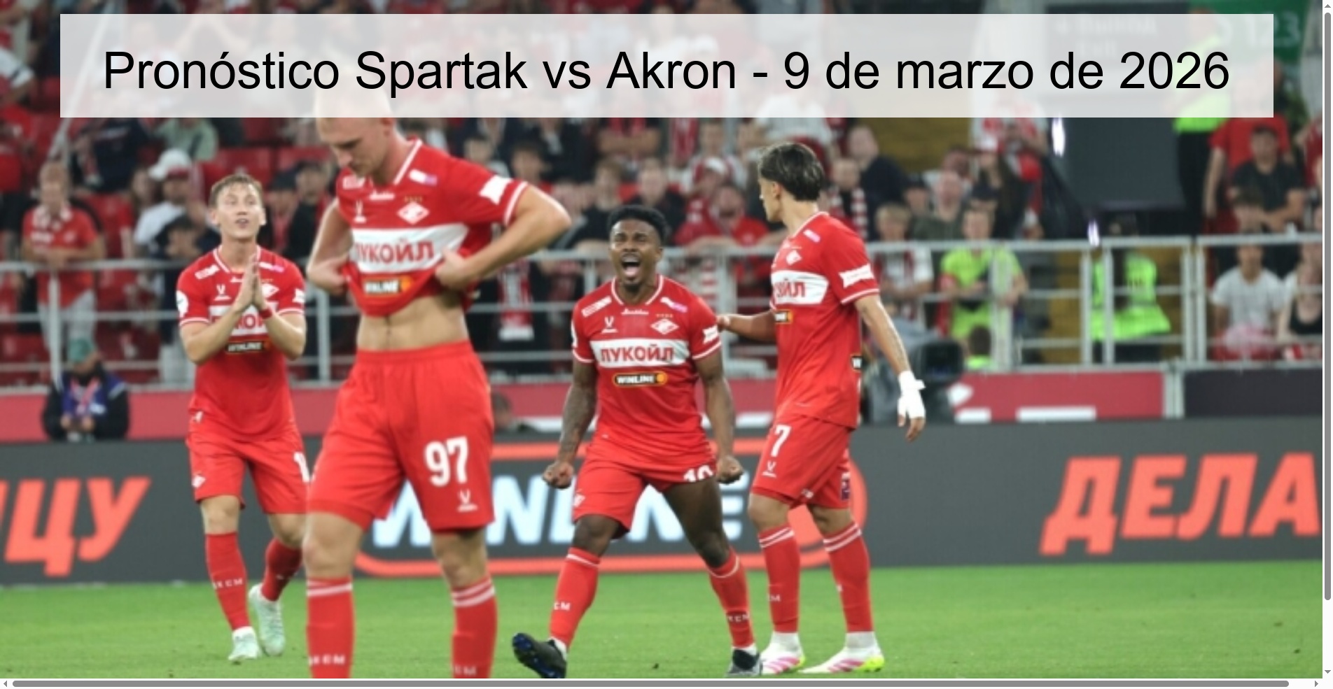 Spartak vs Akron Prediction – March 9, 2026