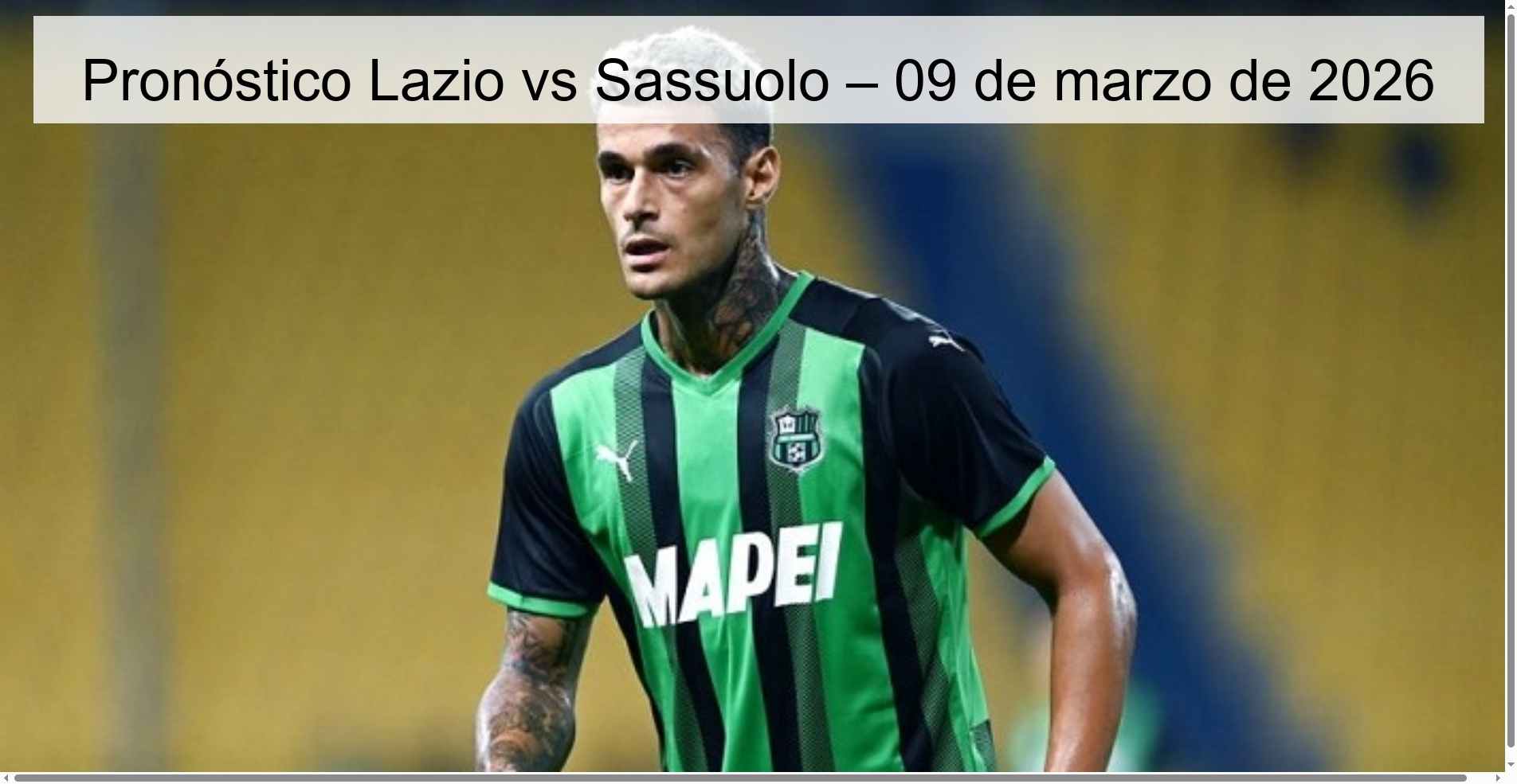 Lazio vs Sassuolo Prediction – March 9, 2026