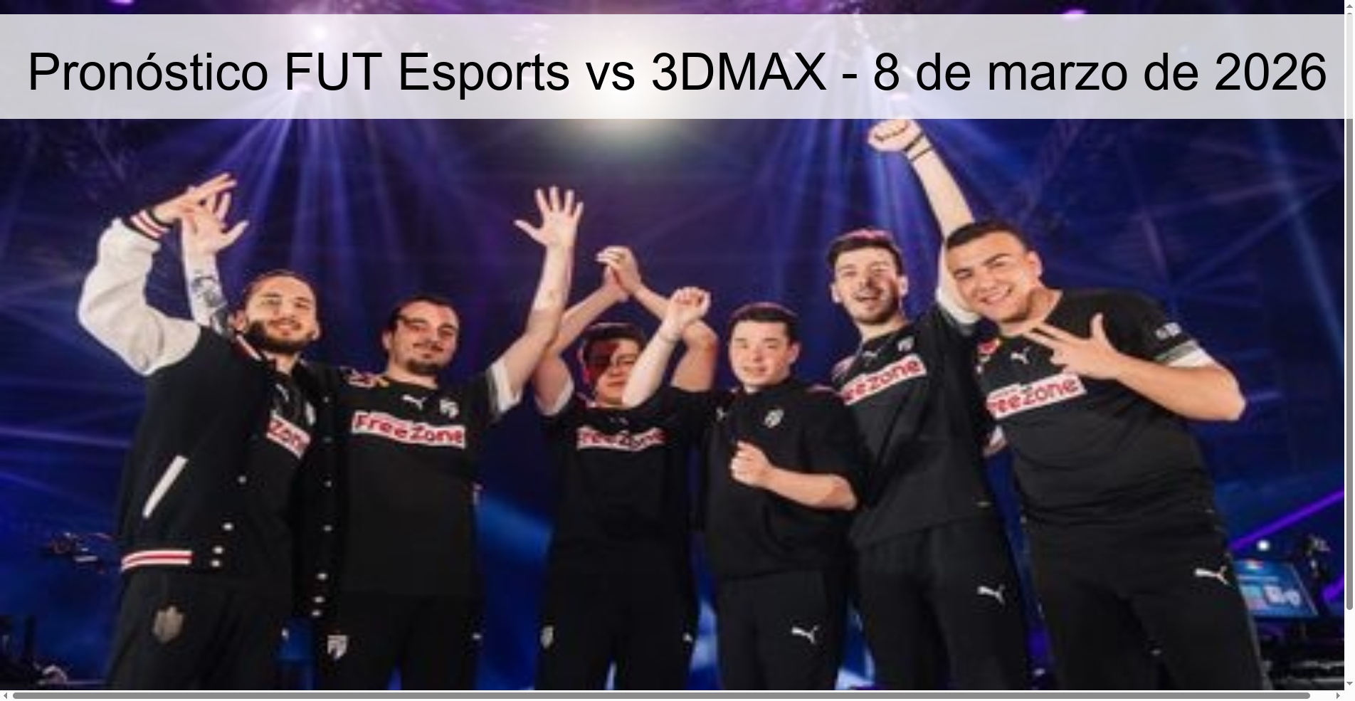 FUT Esports vs 3DMAX Prediction – March 8, 2026