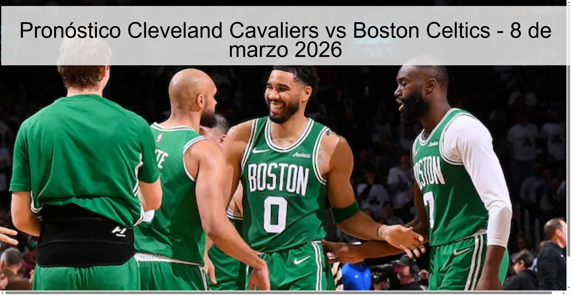 Cleveland Cavaliers vs Boston Celtics Prediction - March 8, 2026