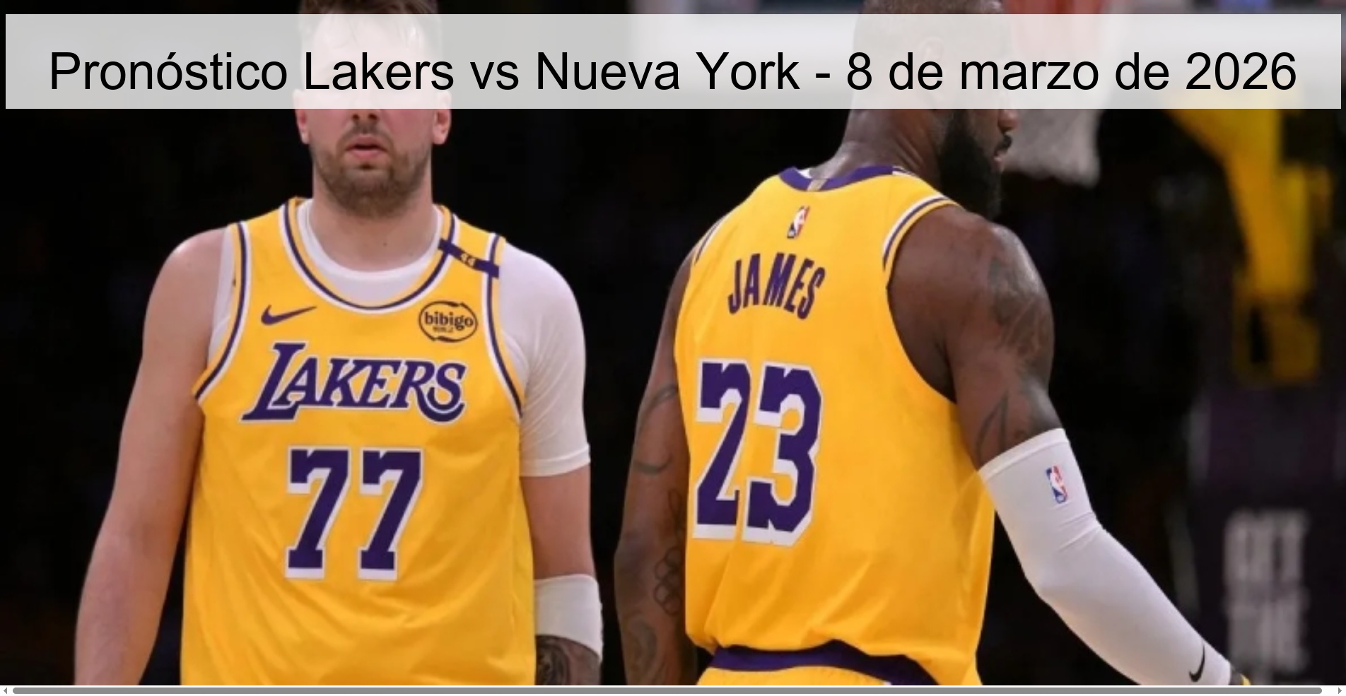 Lakers vs New York Prediction - March 8, 2026