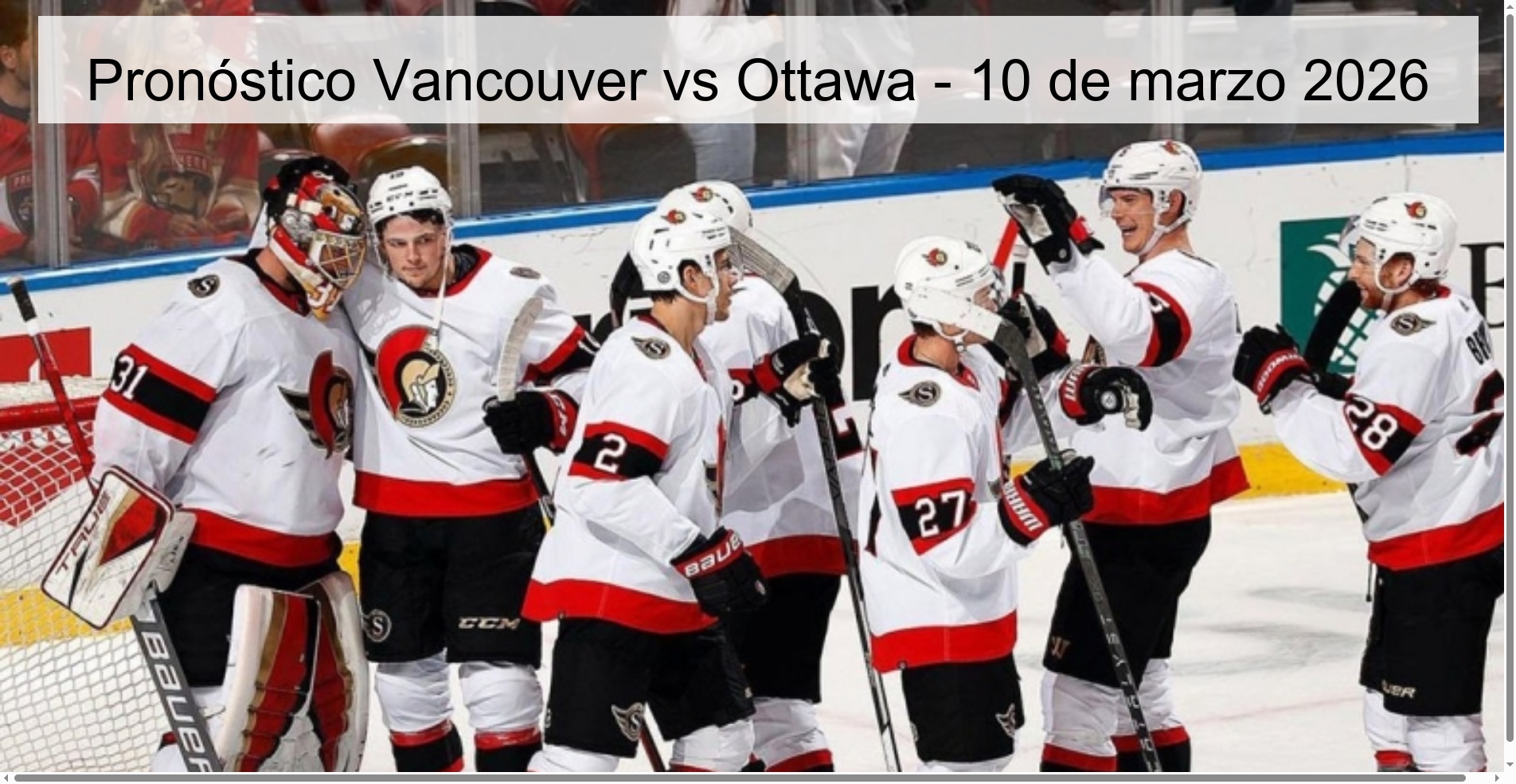 Vancouver vs Ottawa Prediction - March 10, 2026