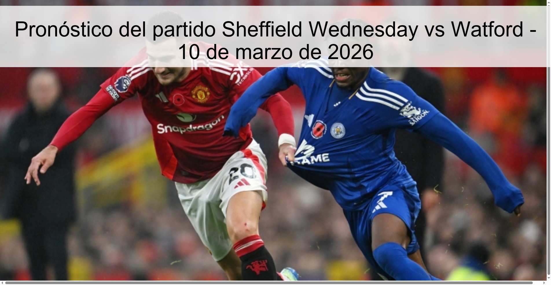 Pronóstico del partido Sheffield Wednesday vs Watford - 10 de marzo de 2026