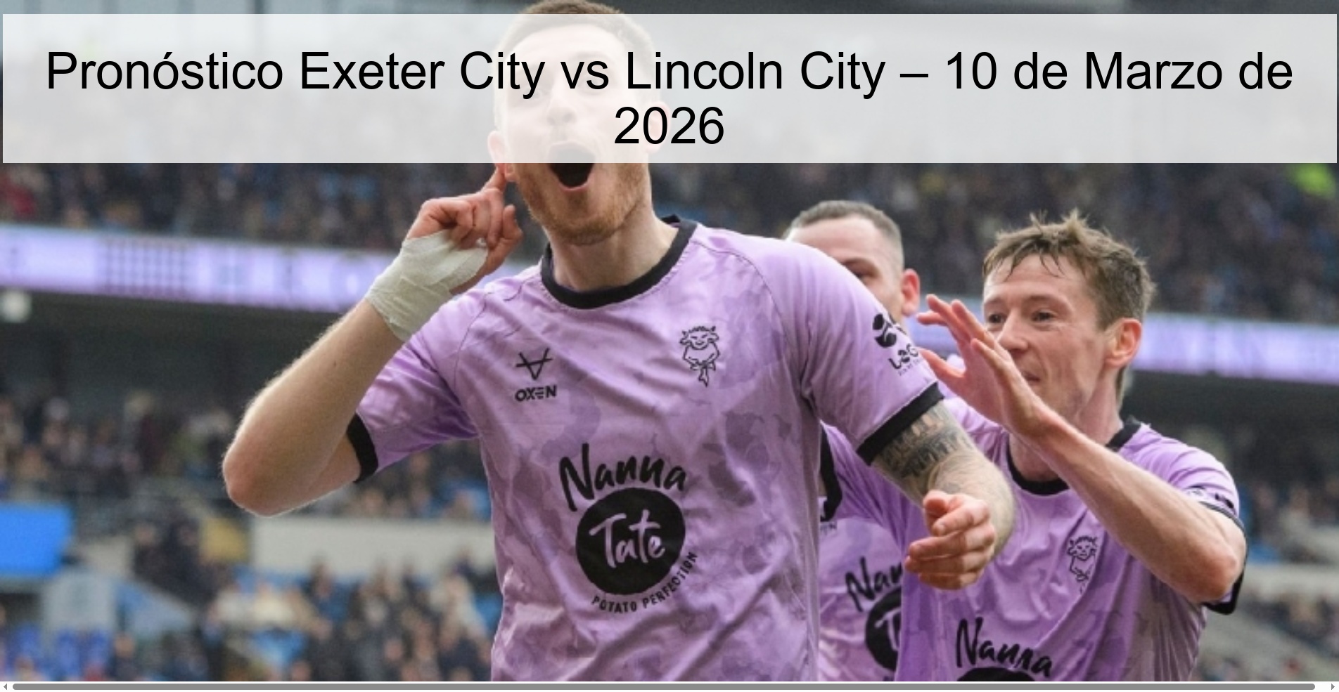 Exeter City vs Lincoln City Prediction – March 10, 2026
