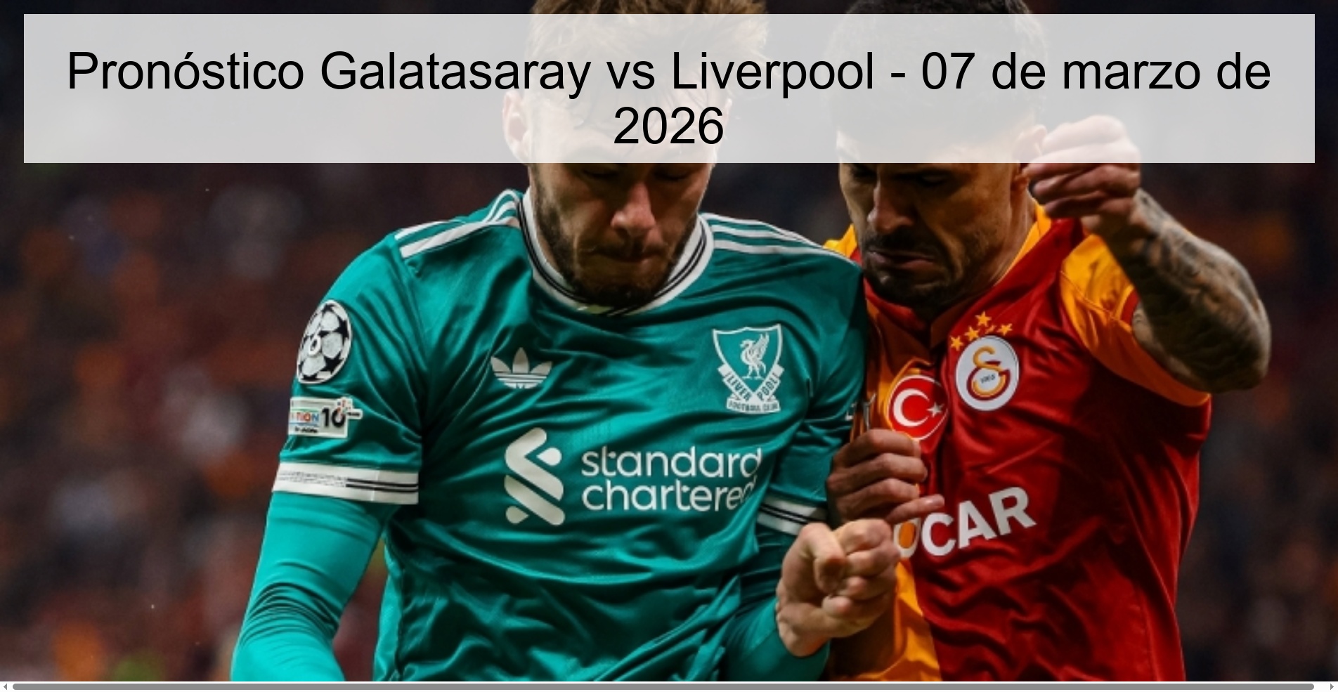 Galatasaray vs Liverpool Prediction - March 7, 2026