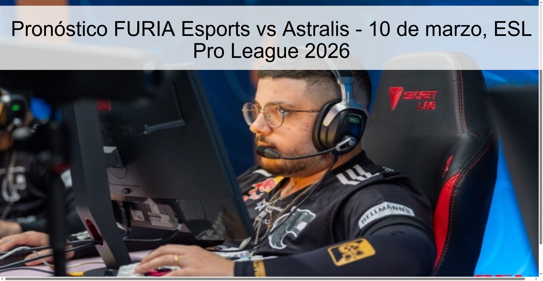 FURIA Esports vs Astralis Prediction – March 10, ESL Pro League 2026