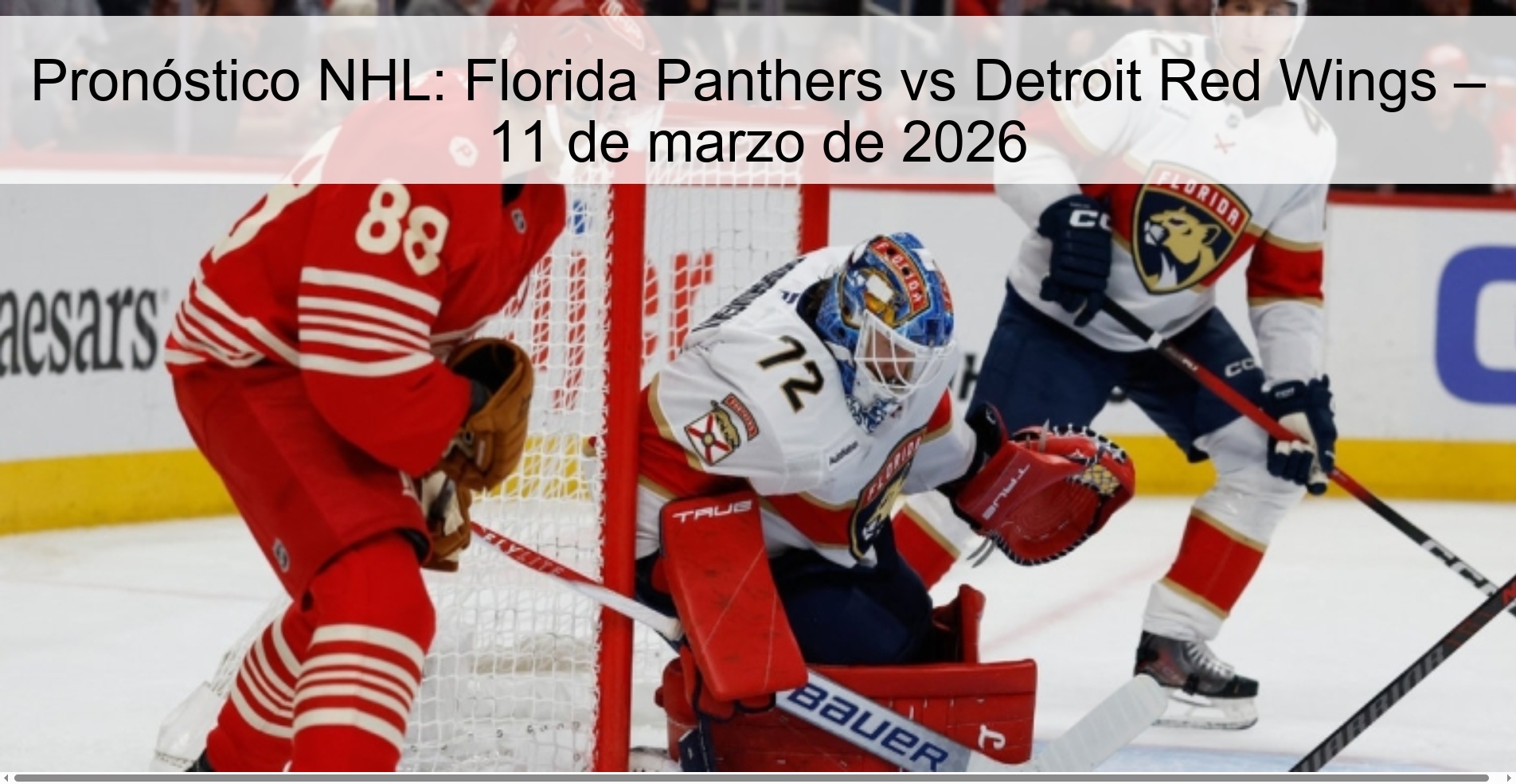 NHL Prediction: Florida Panthers vs Detroit Red Wings – March 11, 2026