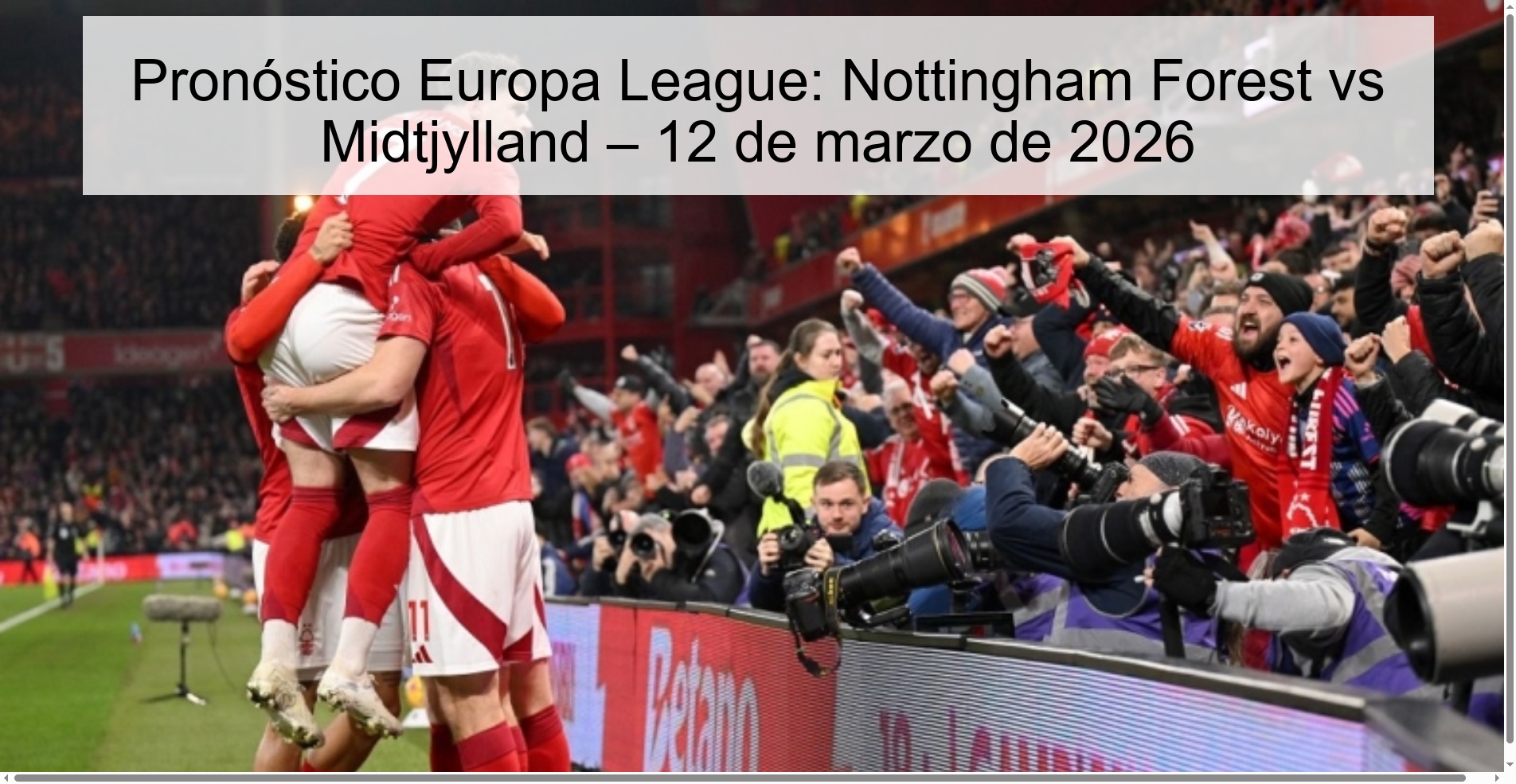 Europa League Prediction: Nottingham Forest vs Midtjylland – March 12, 2026