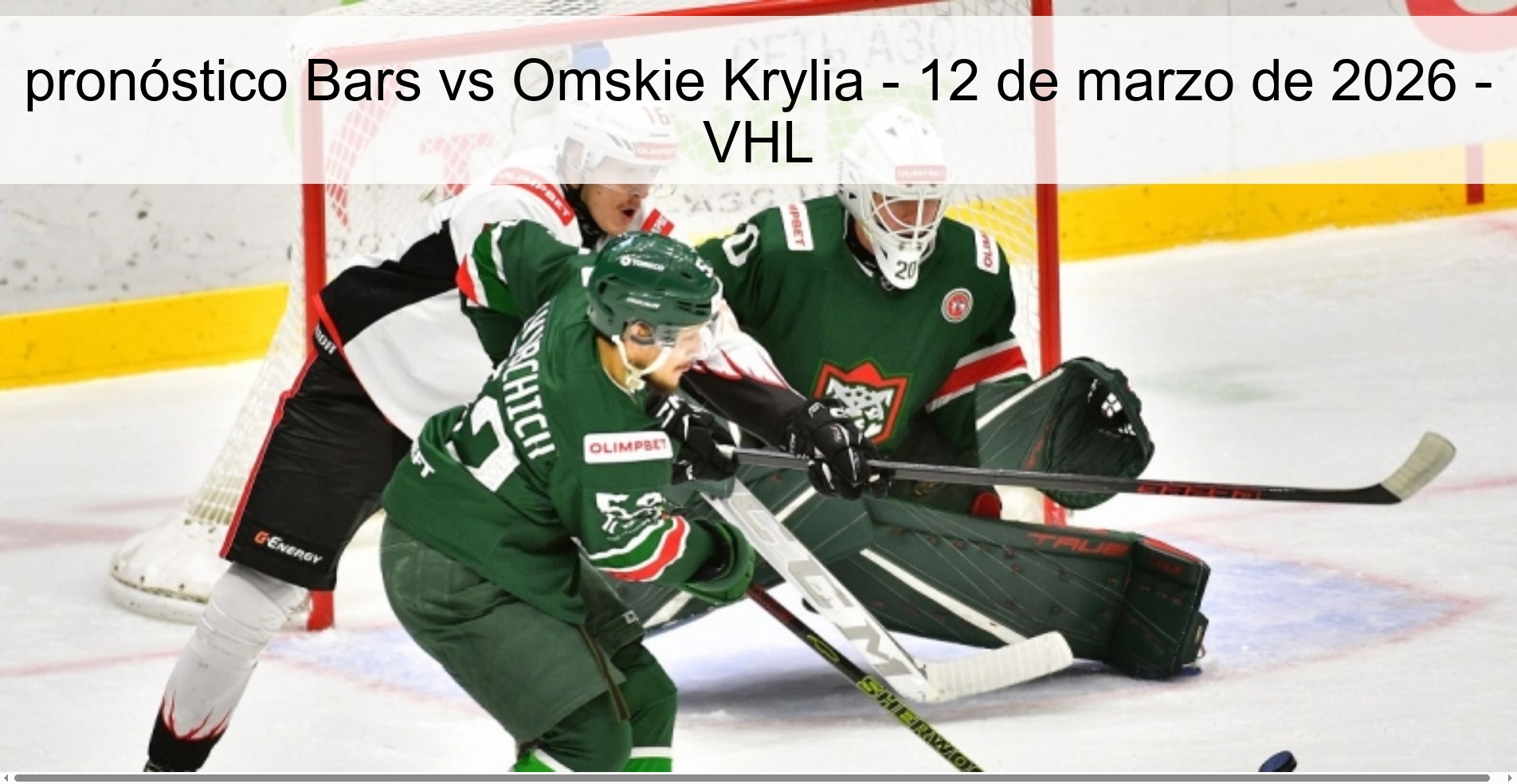 Bars vs Omskie Krylia prediction - March 12, 2026 - VHL