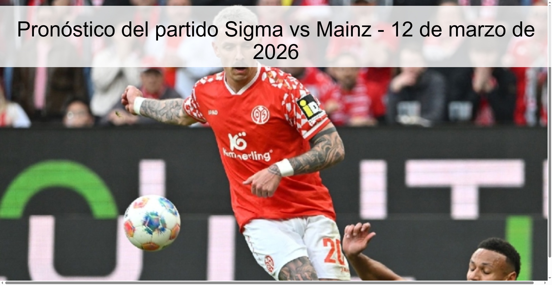 Sigma vs Mainz Prediction – March 12, 2026