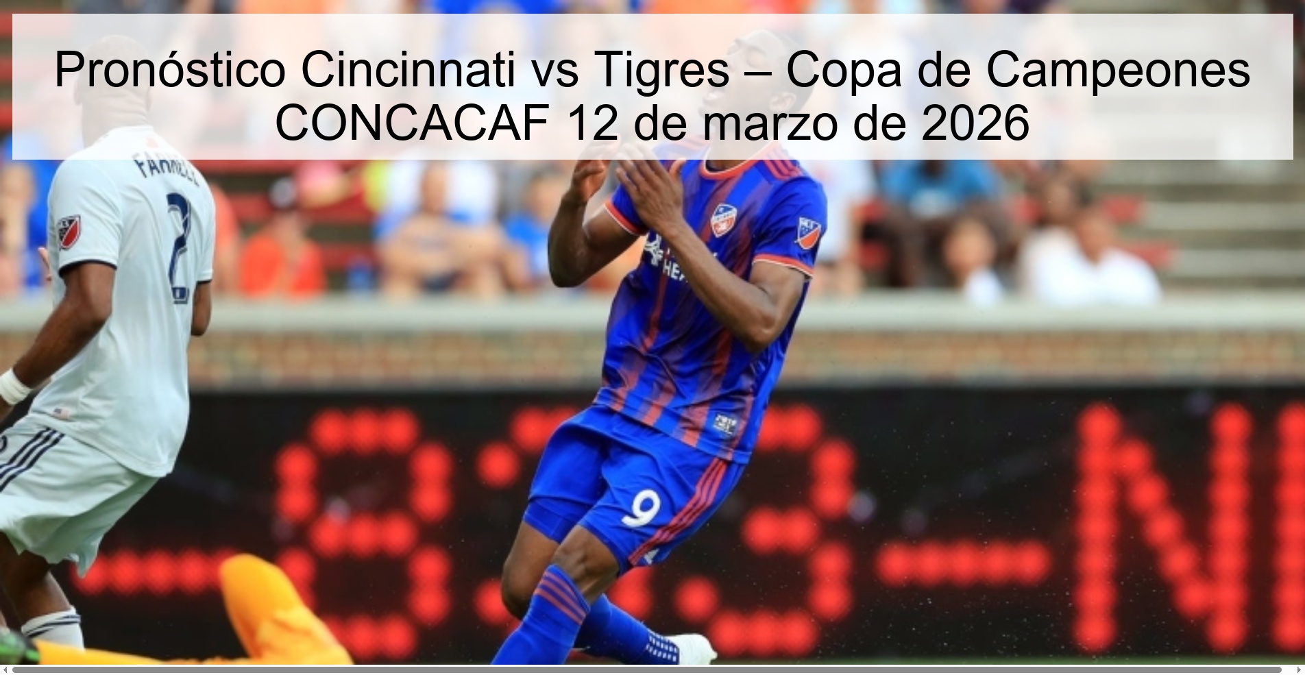 Cincinnati vs Tigres Prediction – CONCACAF Champions Cup March 12, 2026