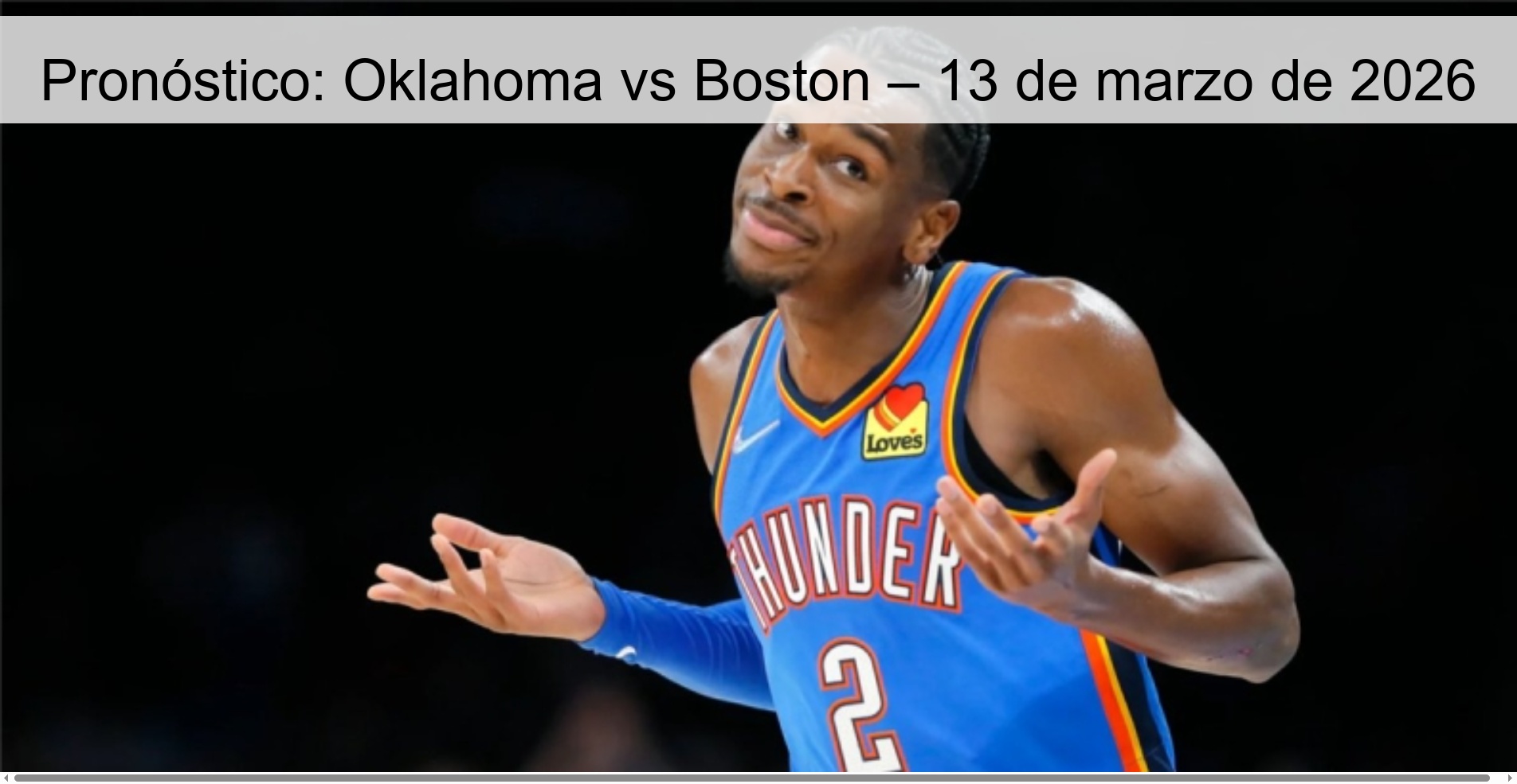 Prediction: Oklahoma vs Boston – March 13, 2026