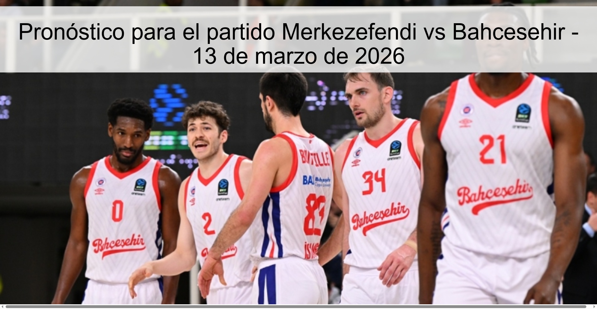 Pronóstico para el partido Merkezefendi vs Bahcesehir - 13 de marzo de 2026