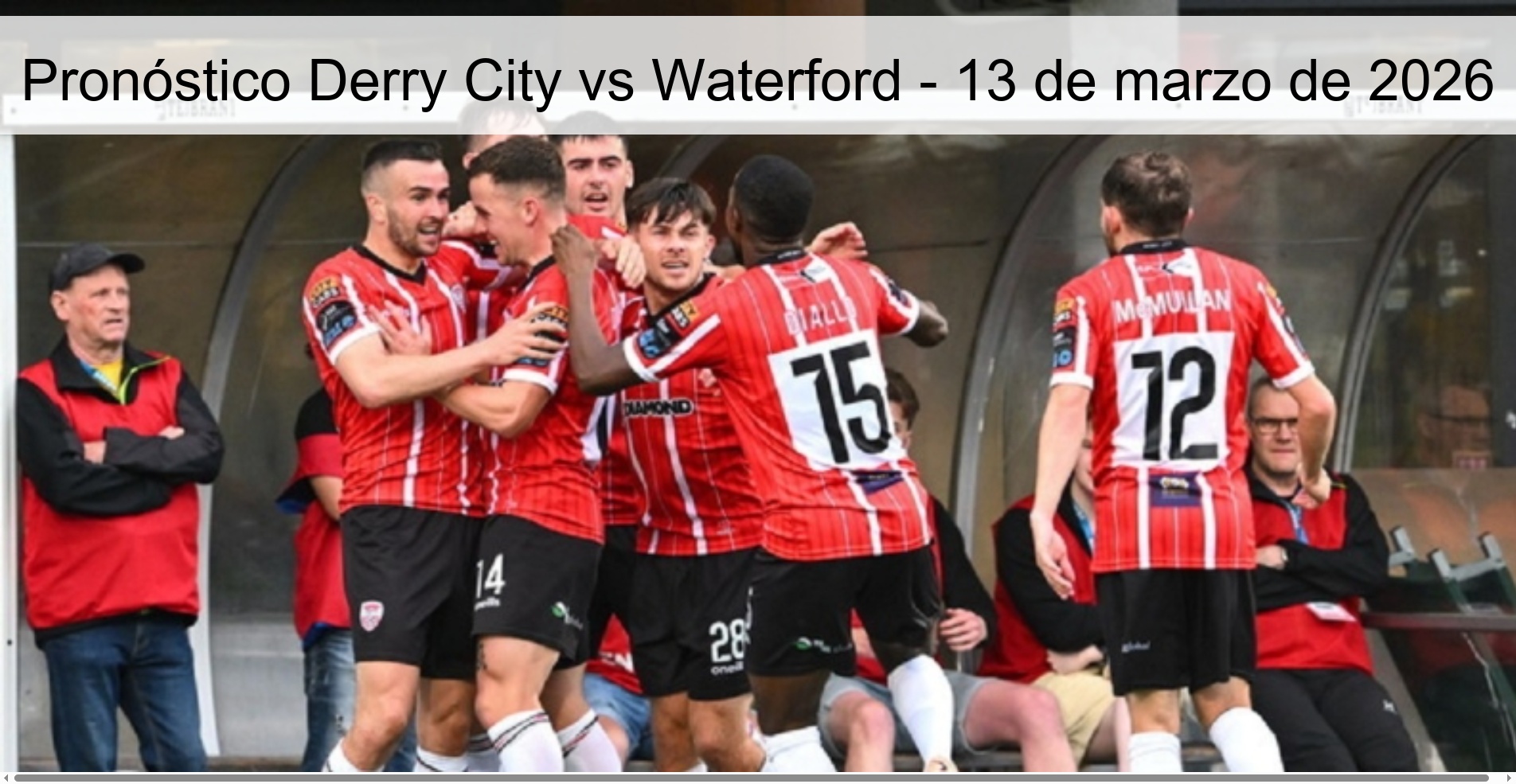 Derry City vs Waterford Prediction – March 13, 2026