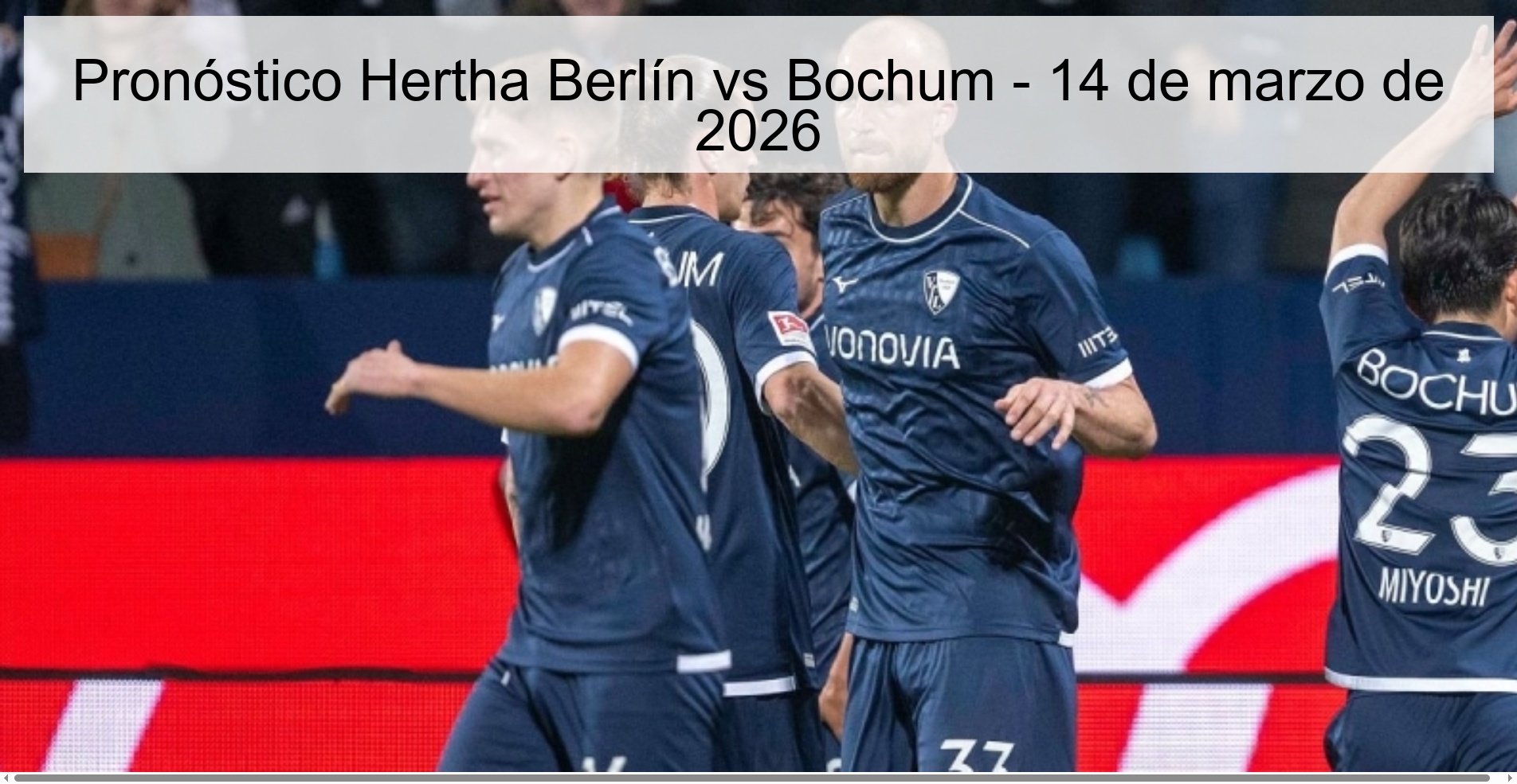 Hertha Berlin vs Bochum Prediction – March 14, 2026
