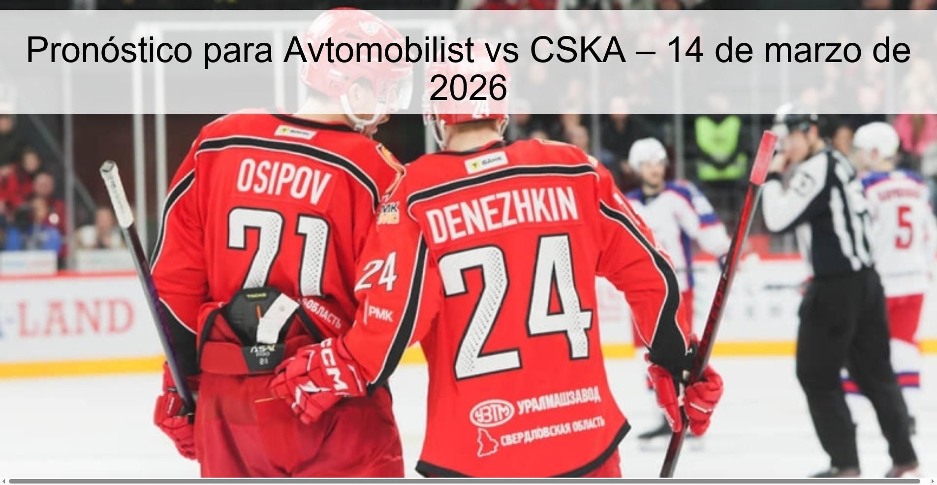 Prediction for Avtomobilist vs CSKA – March 14, 2026