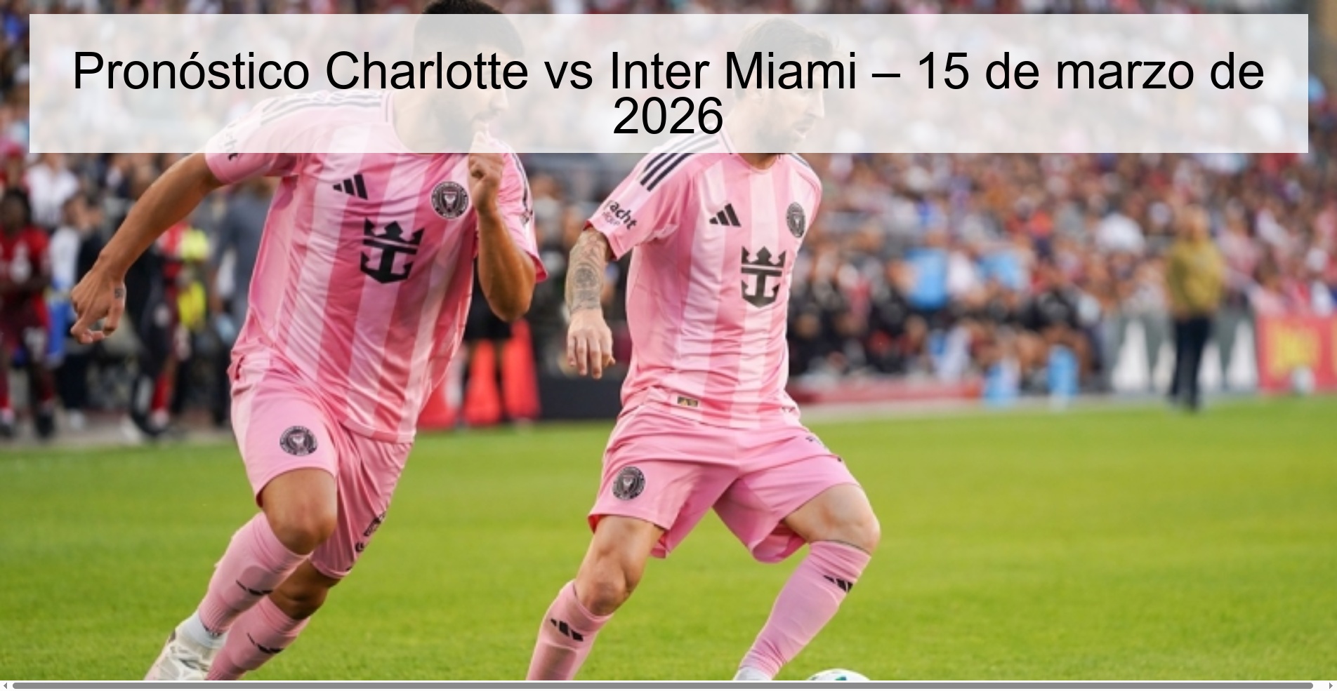 Charlotte vs Inter Miami Prediction – March 15, 2026