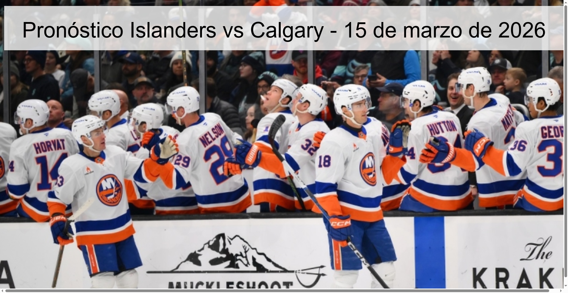Islanders vs Calgary Prediction – March 15, 2026