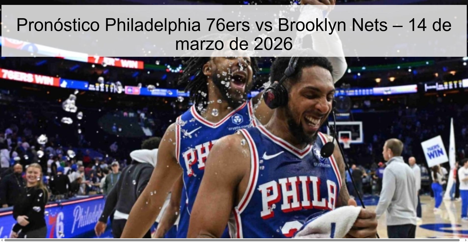 Philadelphia 76ers vs Brooklyn Nets Prediction – March 14, 2026