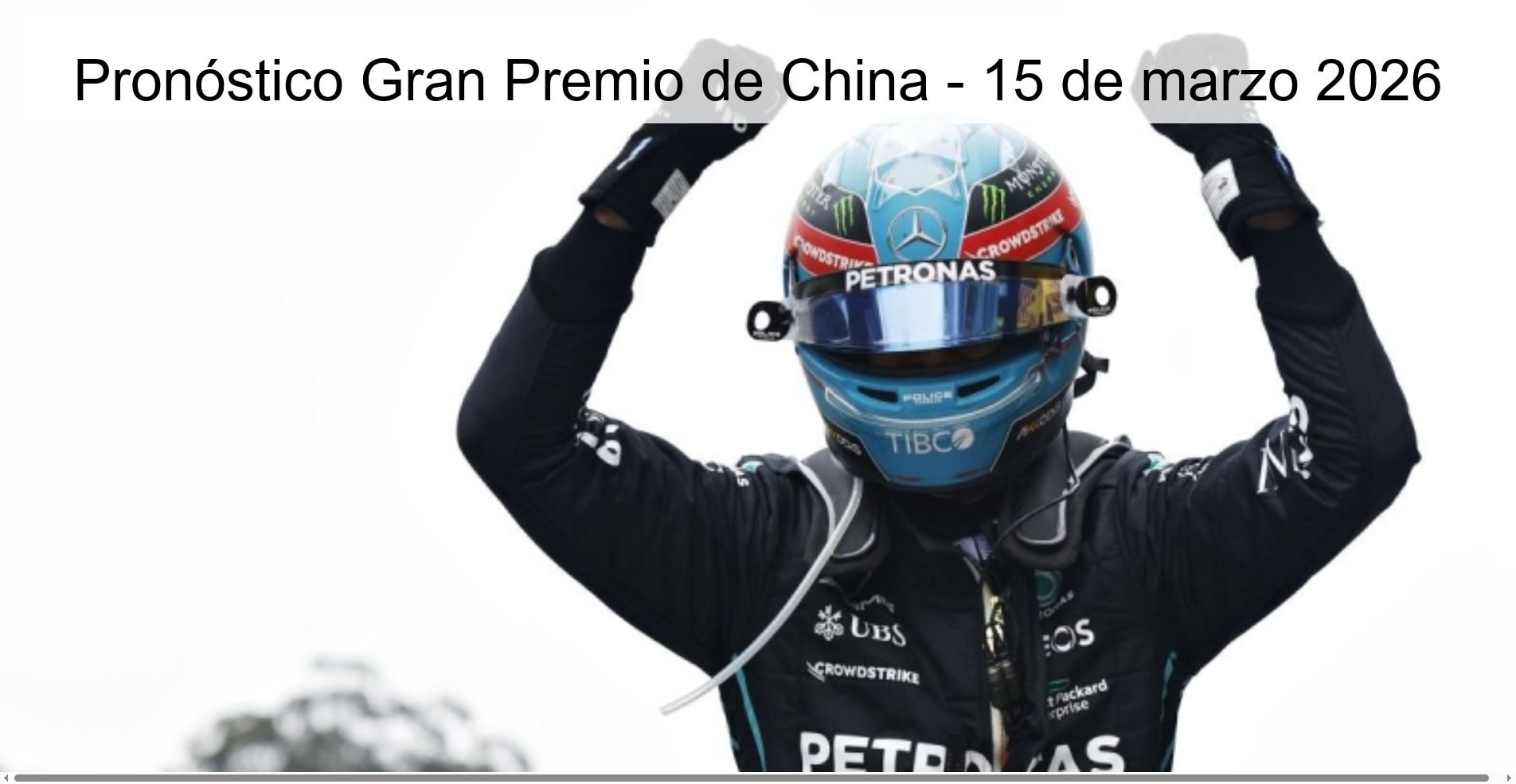 Pronóstico Gran Premio de China - 15 de marzo 2026
