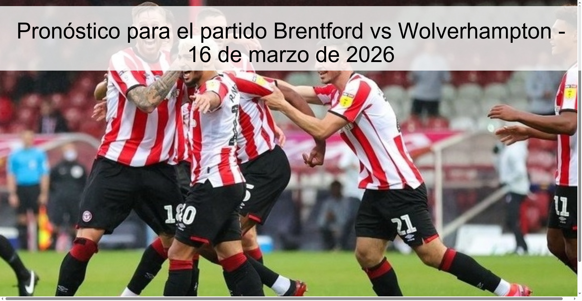Prediction for the Brentford vs Wolverhampton match - March 16, 2026