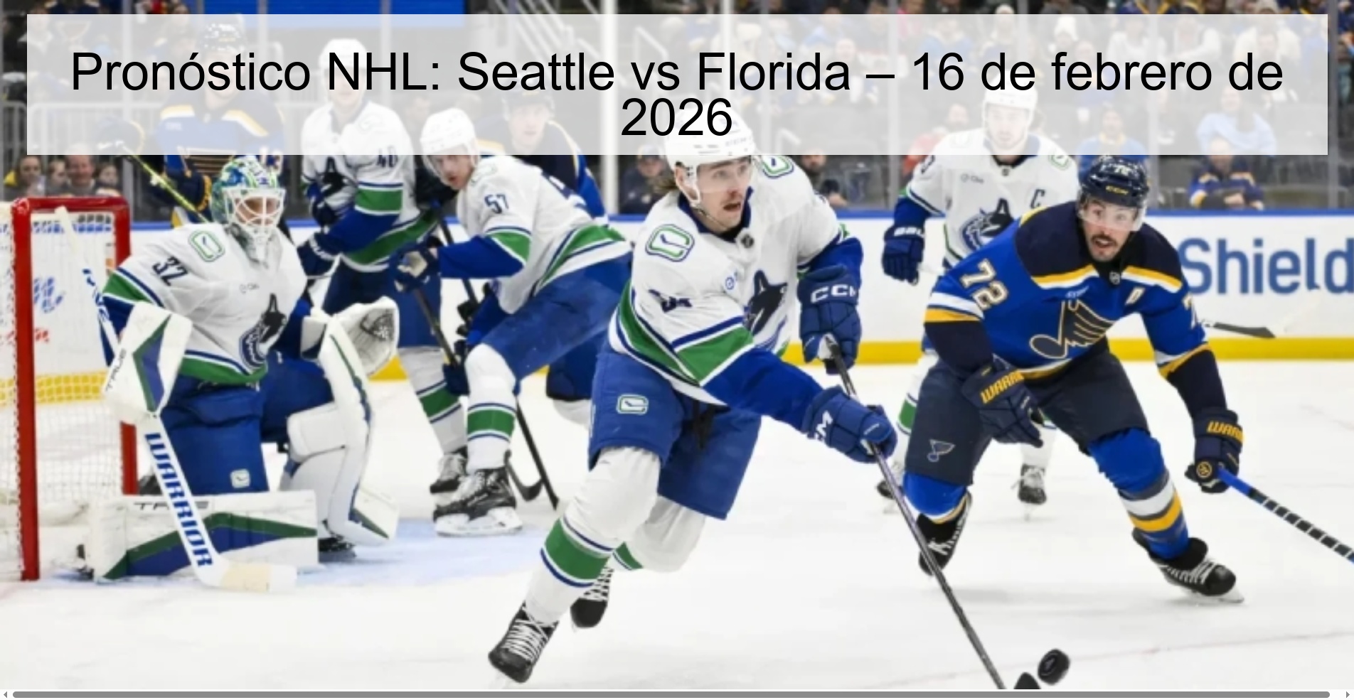NHL Prediction: Seattle vs Florida – February 16, 2026