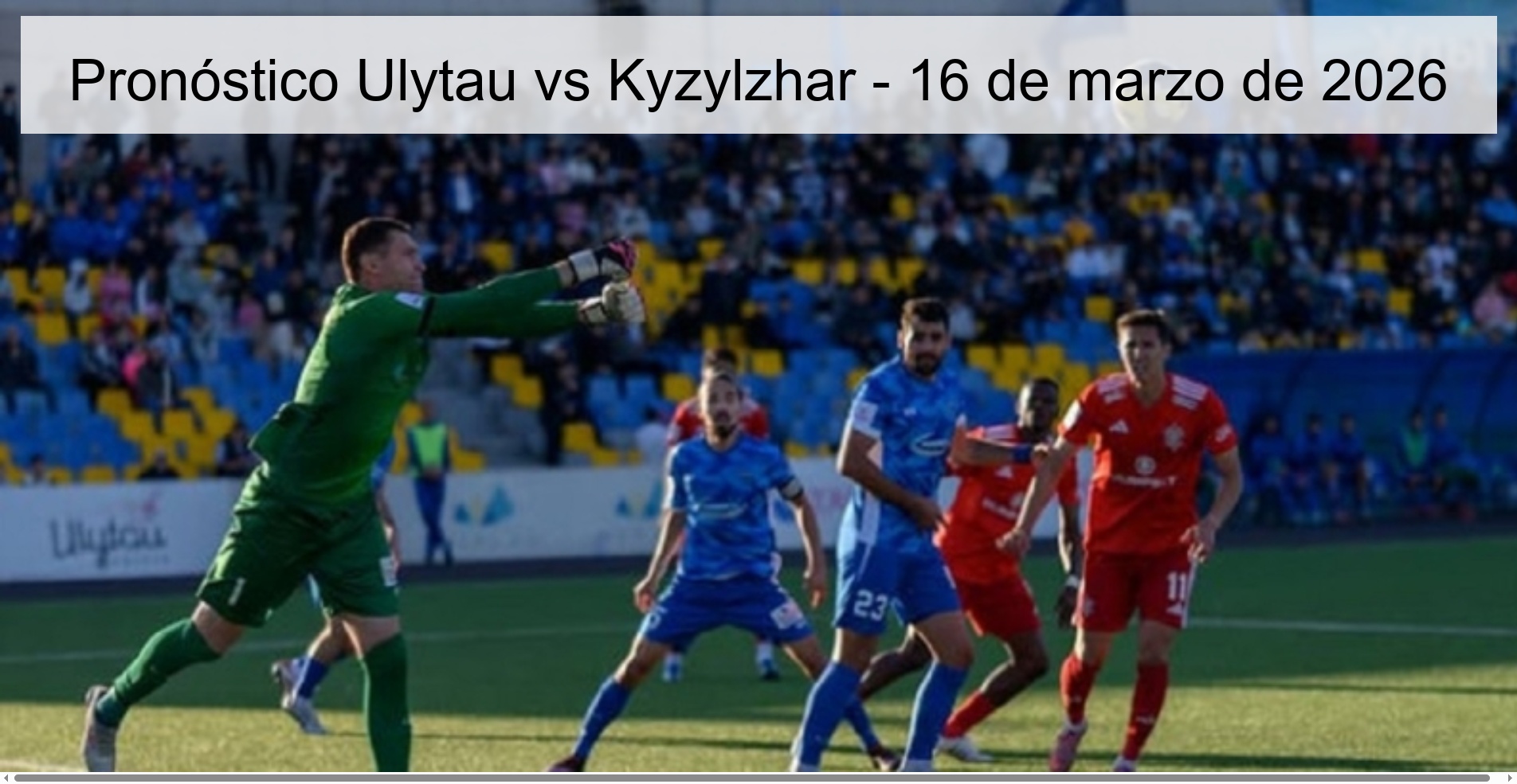 Ulytau vs Kyzylzhar Prediction – March 16, 2026