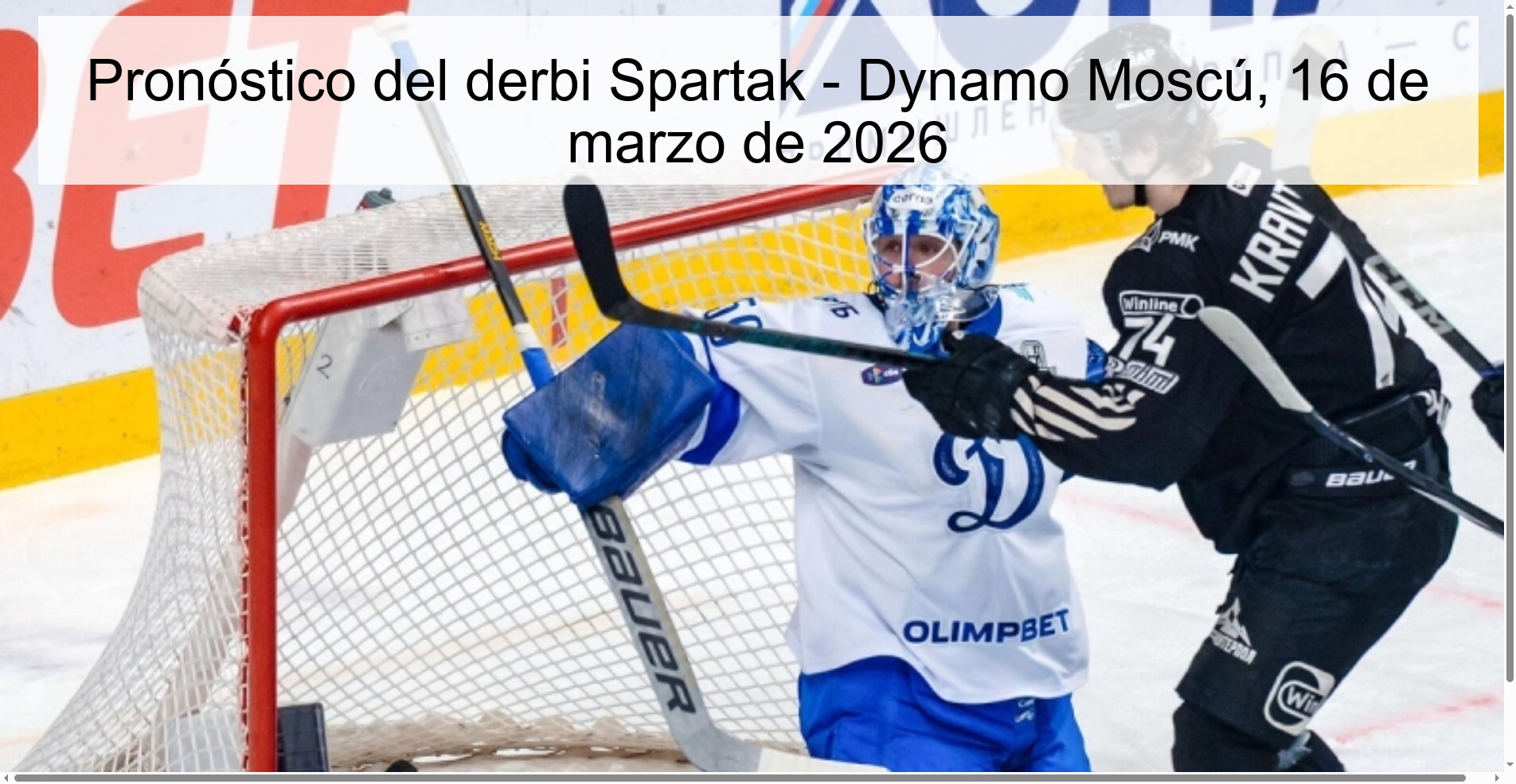 Spartak - Dynamo Moscow derby prediction, March 16, 2026