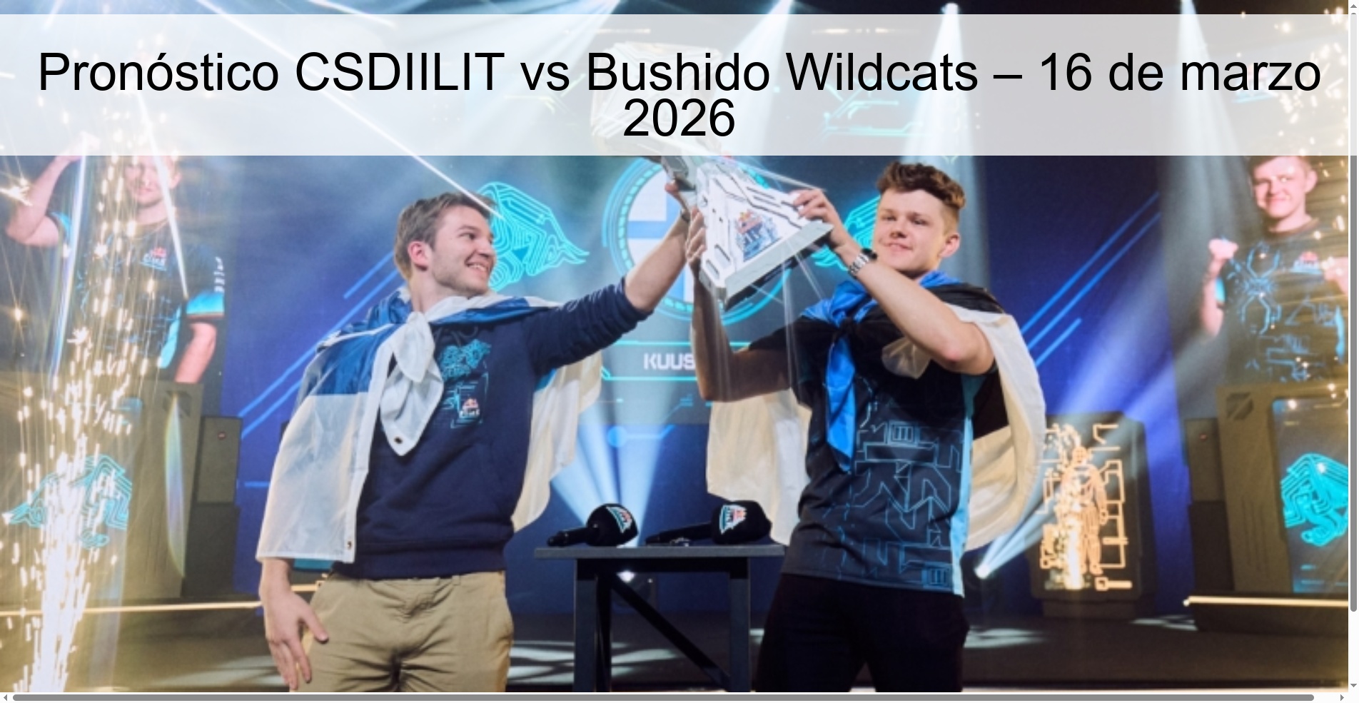 CSDIILIT vs Bushido Wildcats Prediction – March 16, 2026