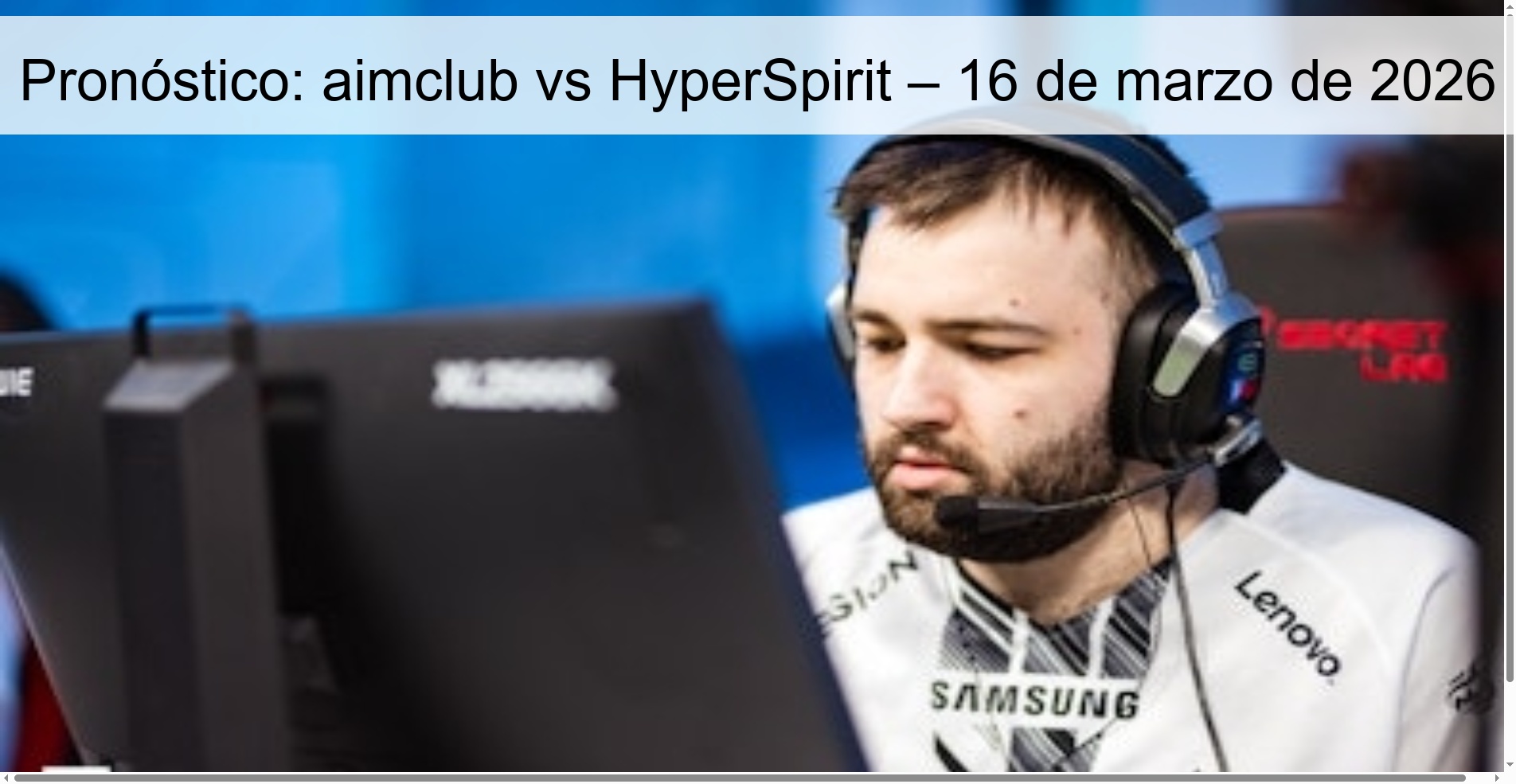 Pronóstico: aimclub vs HyperSpirit – 16 de marzo de 2026 Pronóstico: aimclub vs HyperSpirit – 16 de marzo de 2026